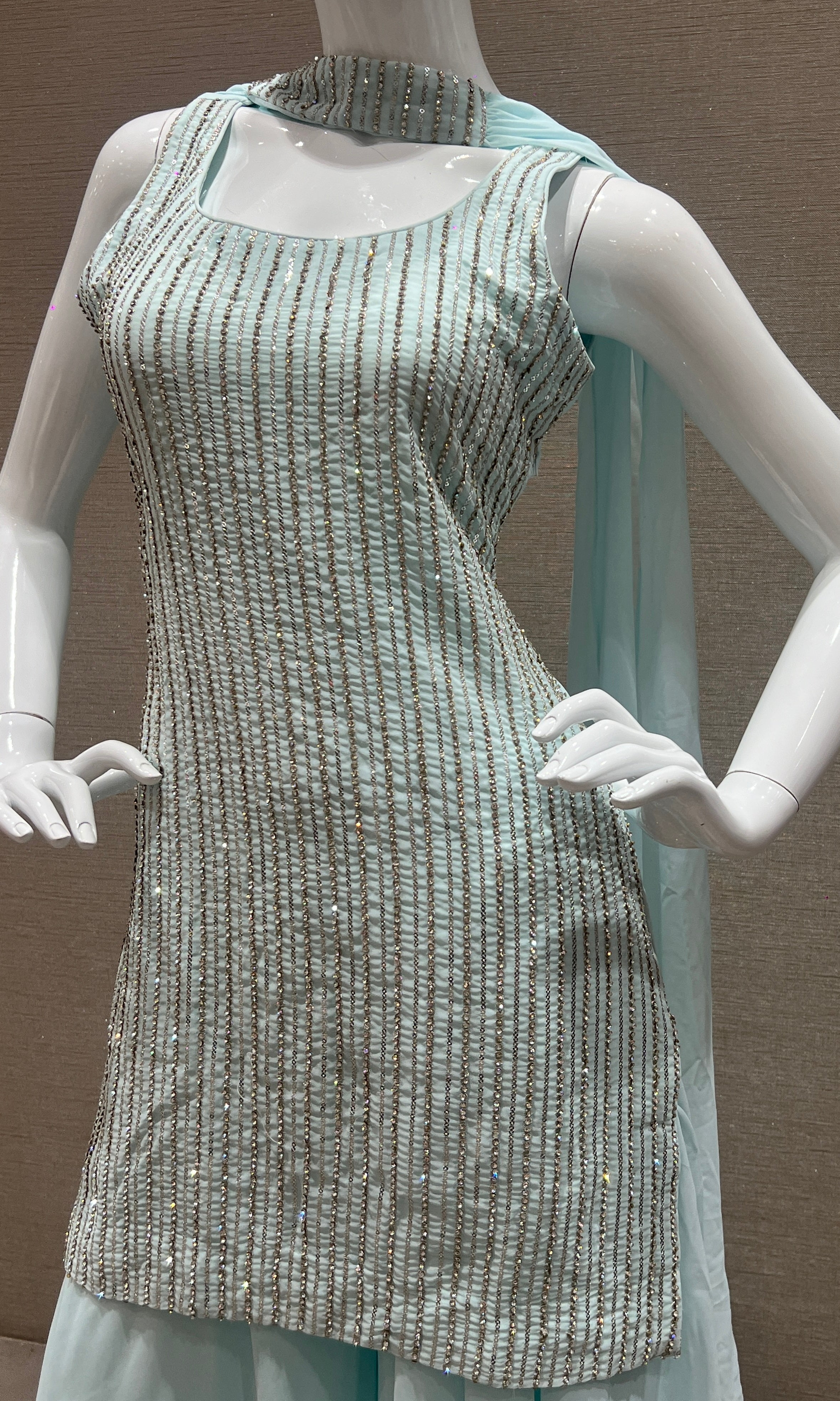 Sea Green palazzo set