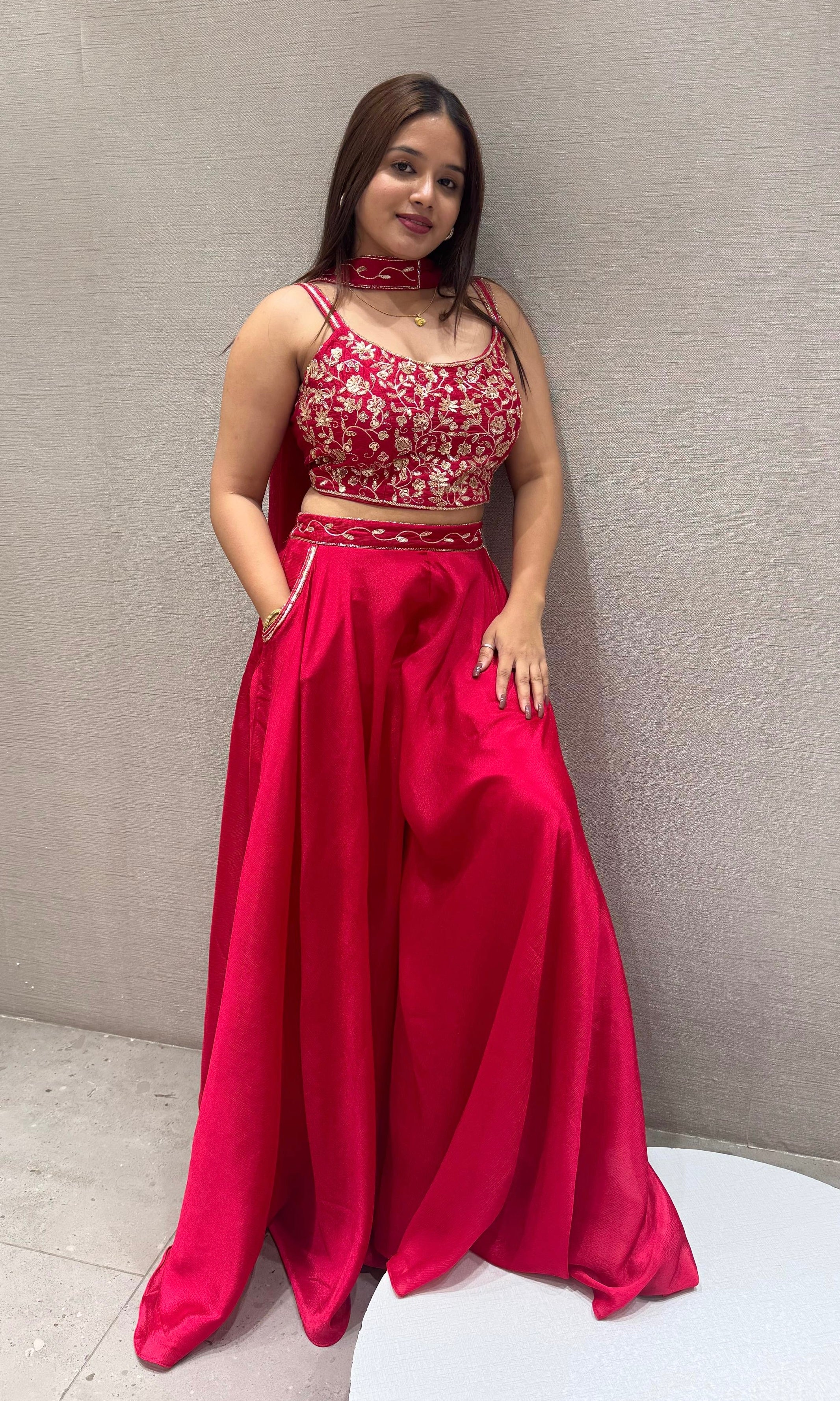 Rani pink palazzo set