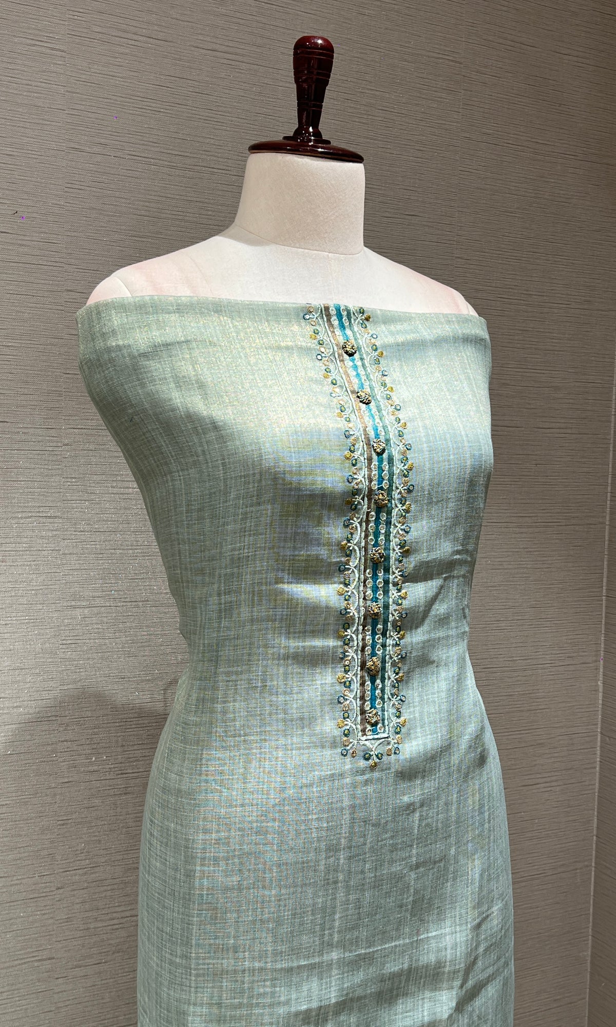 Blue dress material