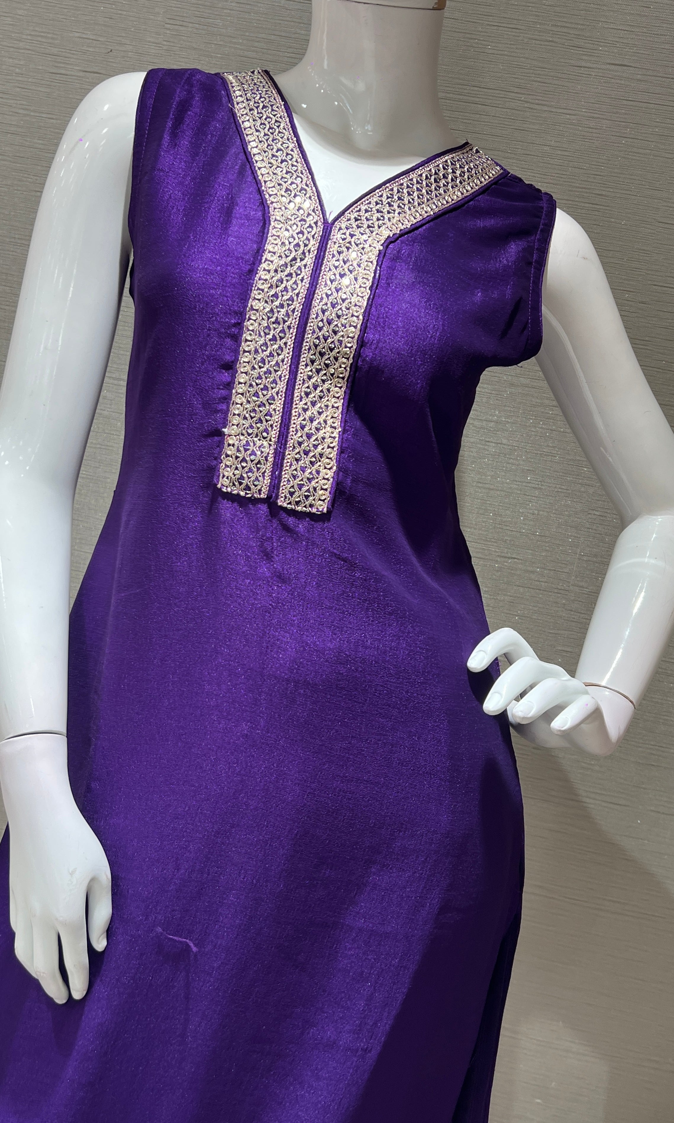 Purple kurta set
