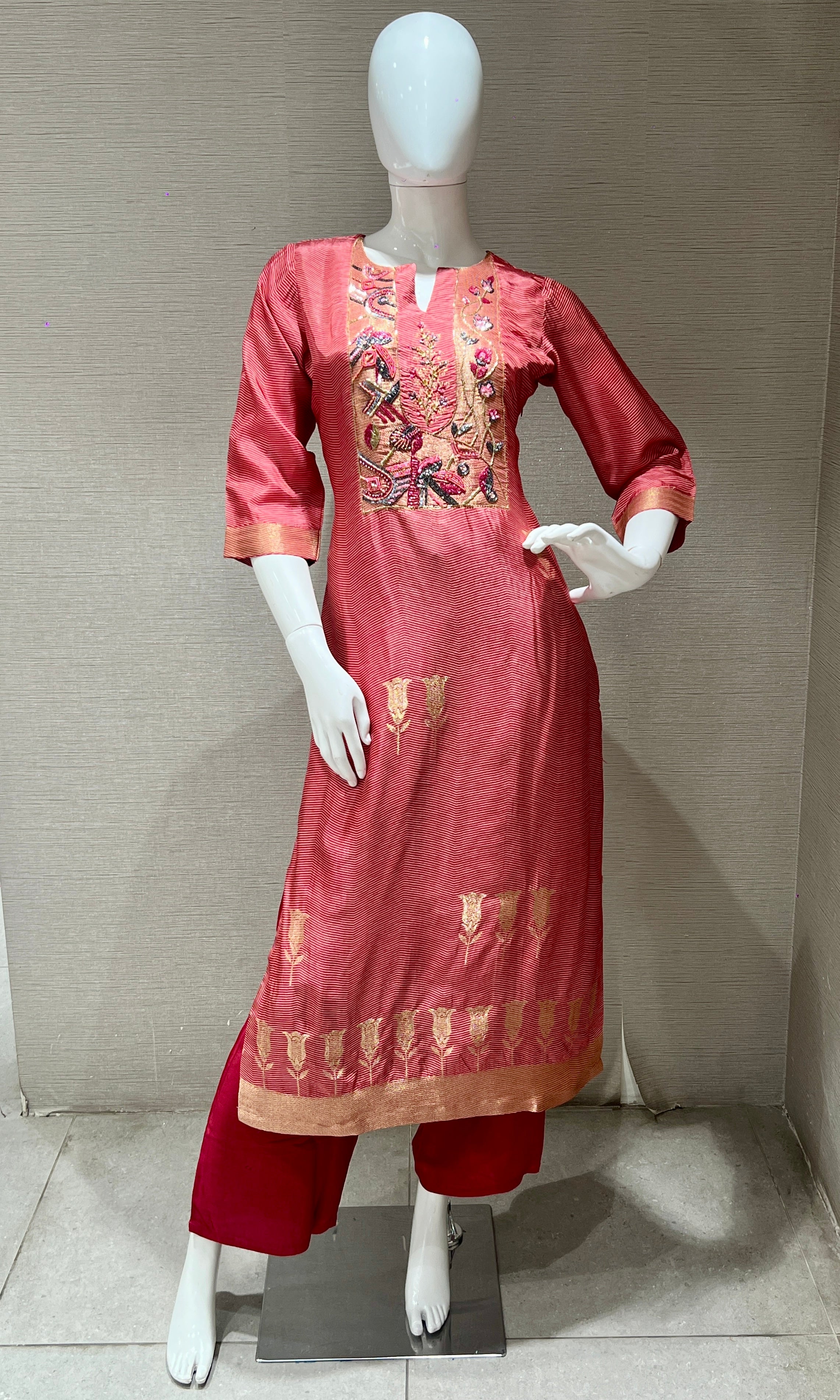 Pink kurta set