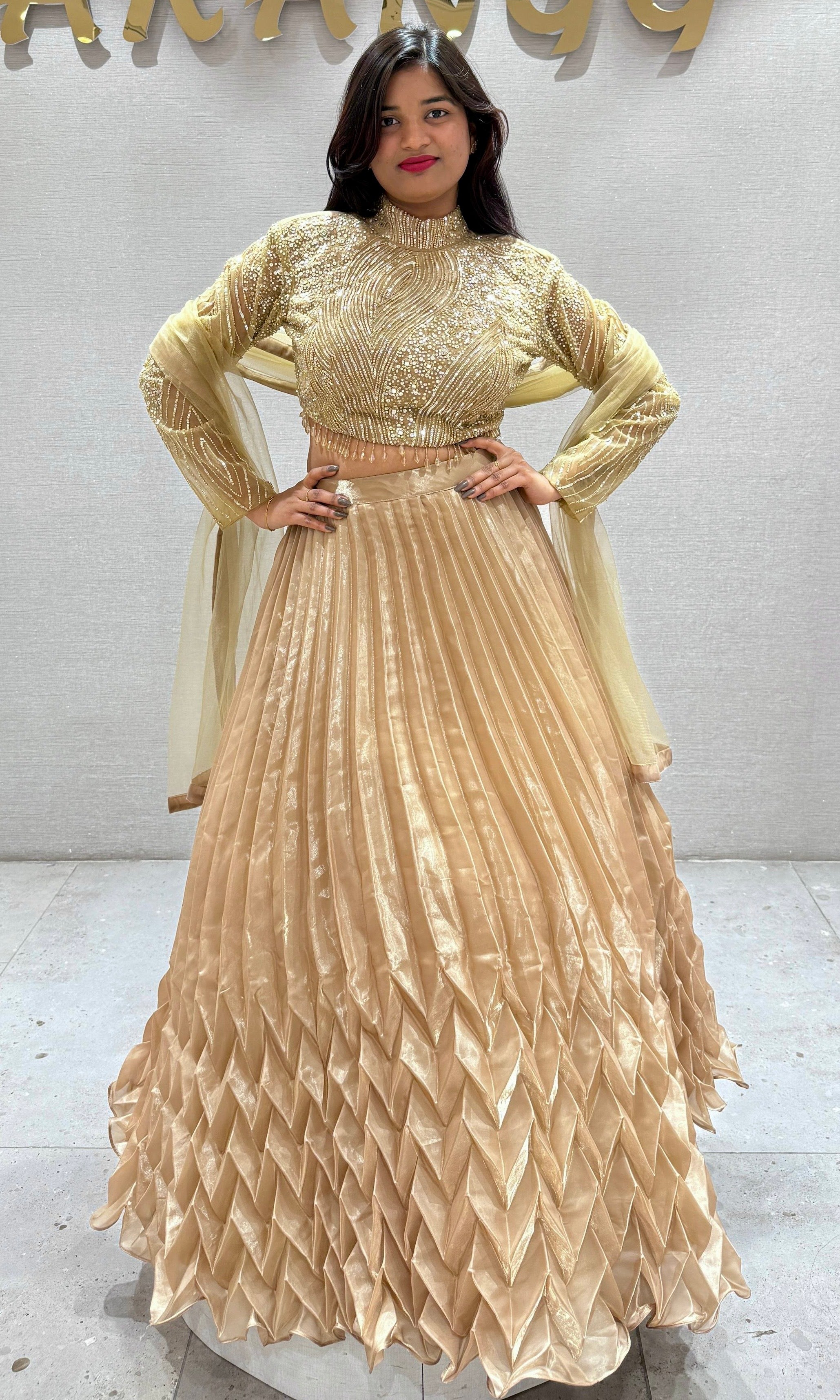 Gold Lehenga
