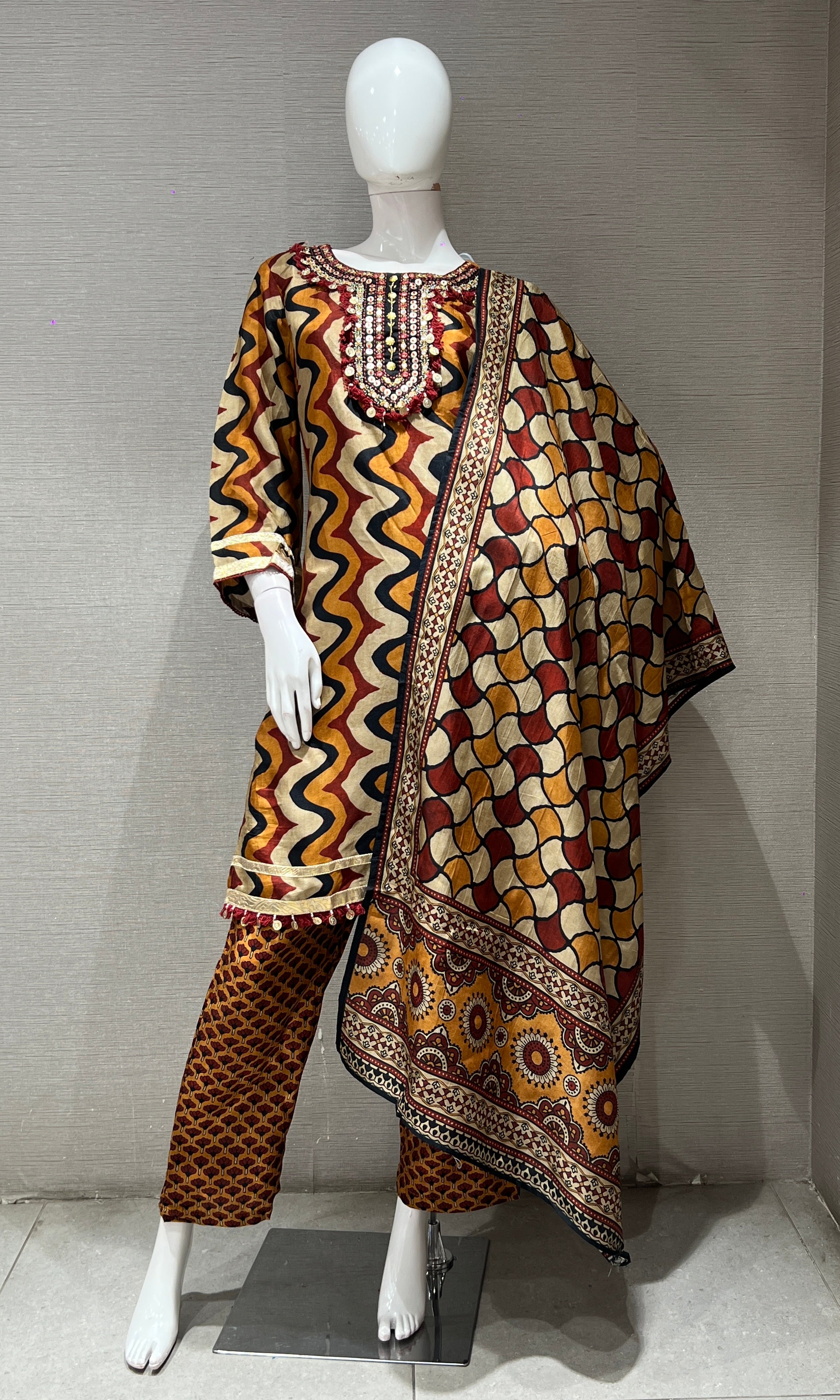 Multi PRINTED kurta set