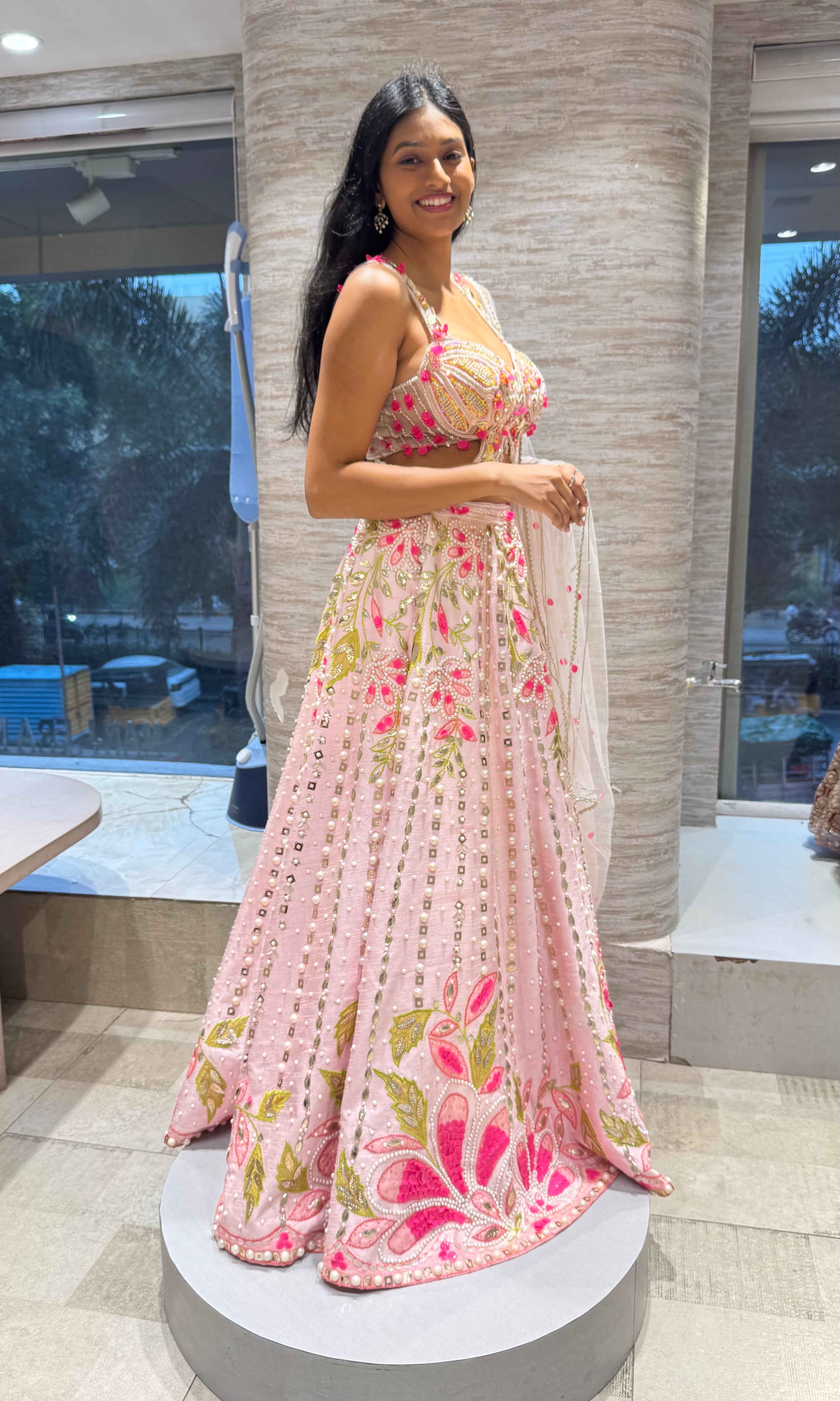 Light Pink Ethnic Lehenga choli