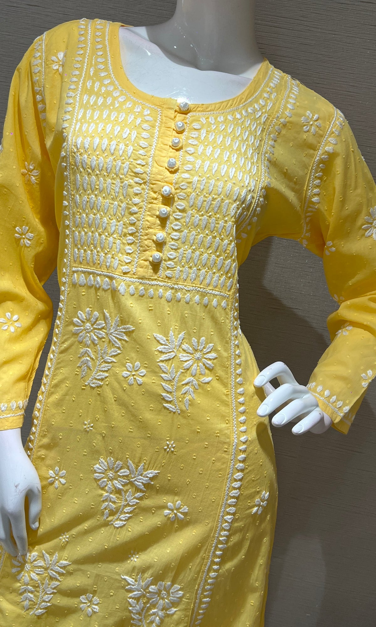 Yellow CHINKANKARI KURTI