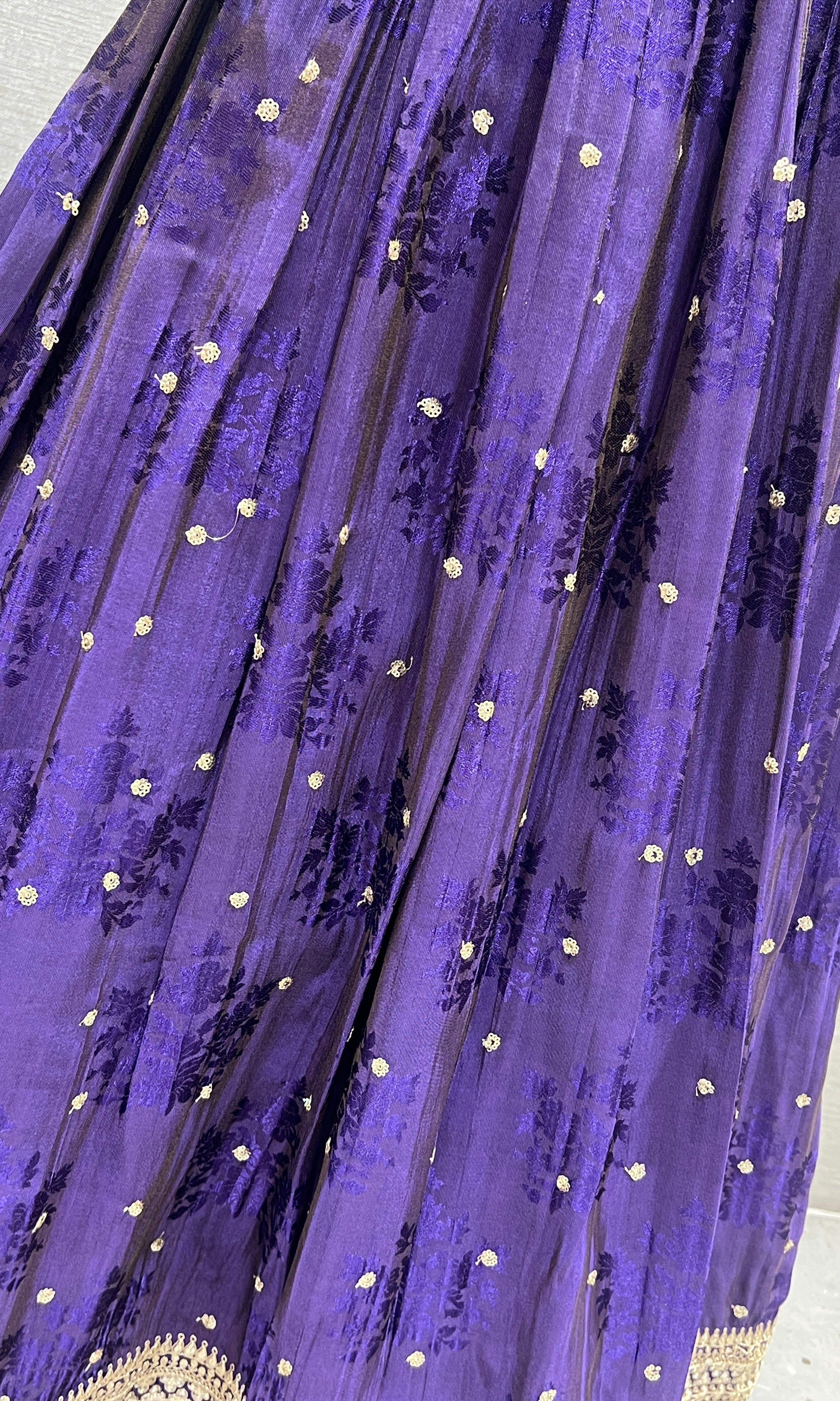 Purple long dress