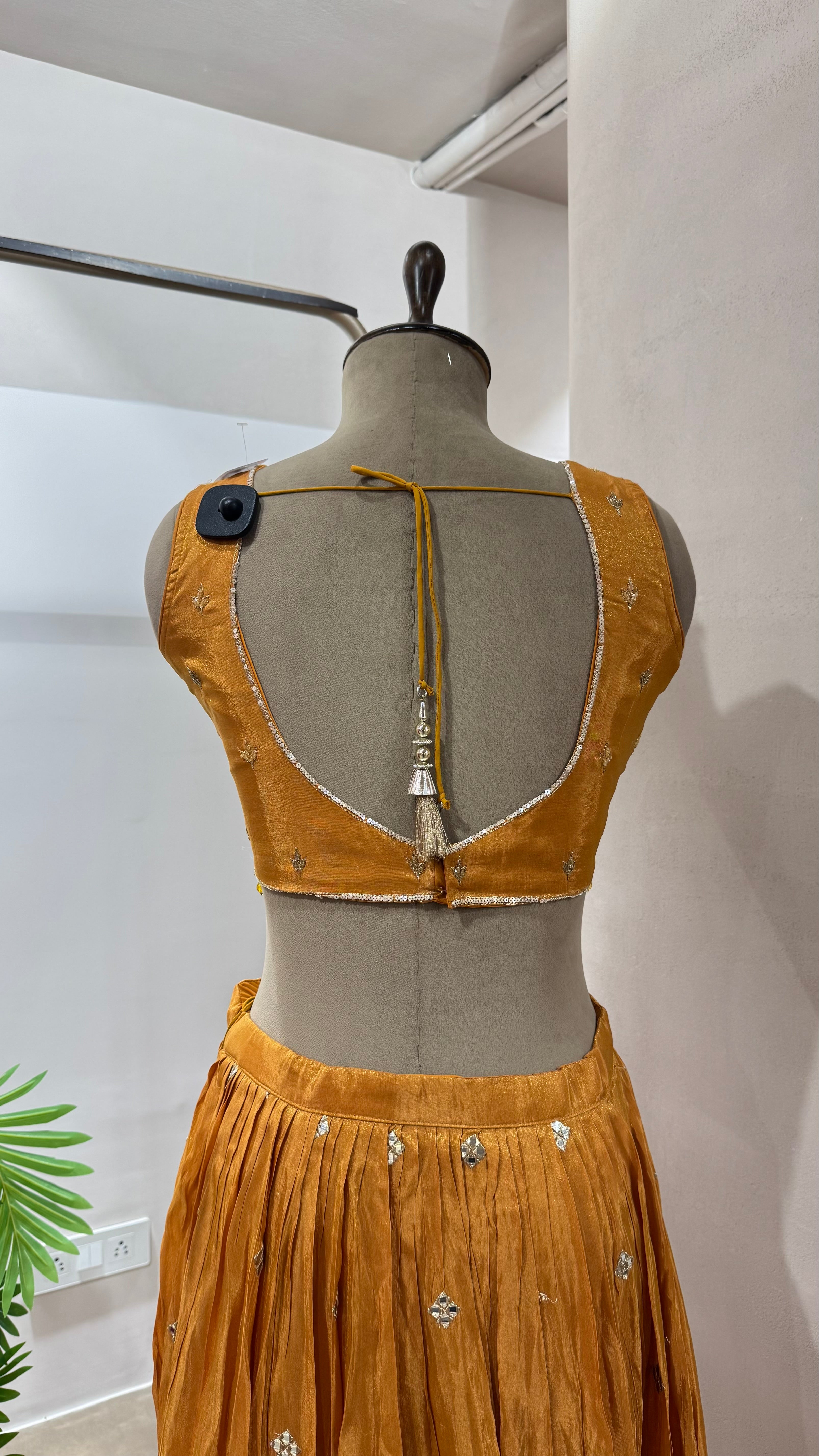 MUSTARD GOLDEN ETHNIC LEHENGA