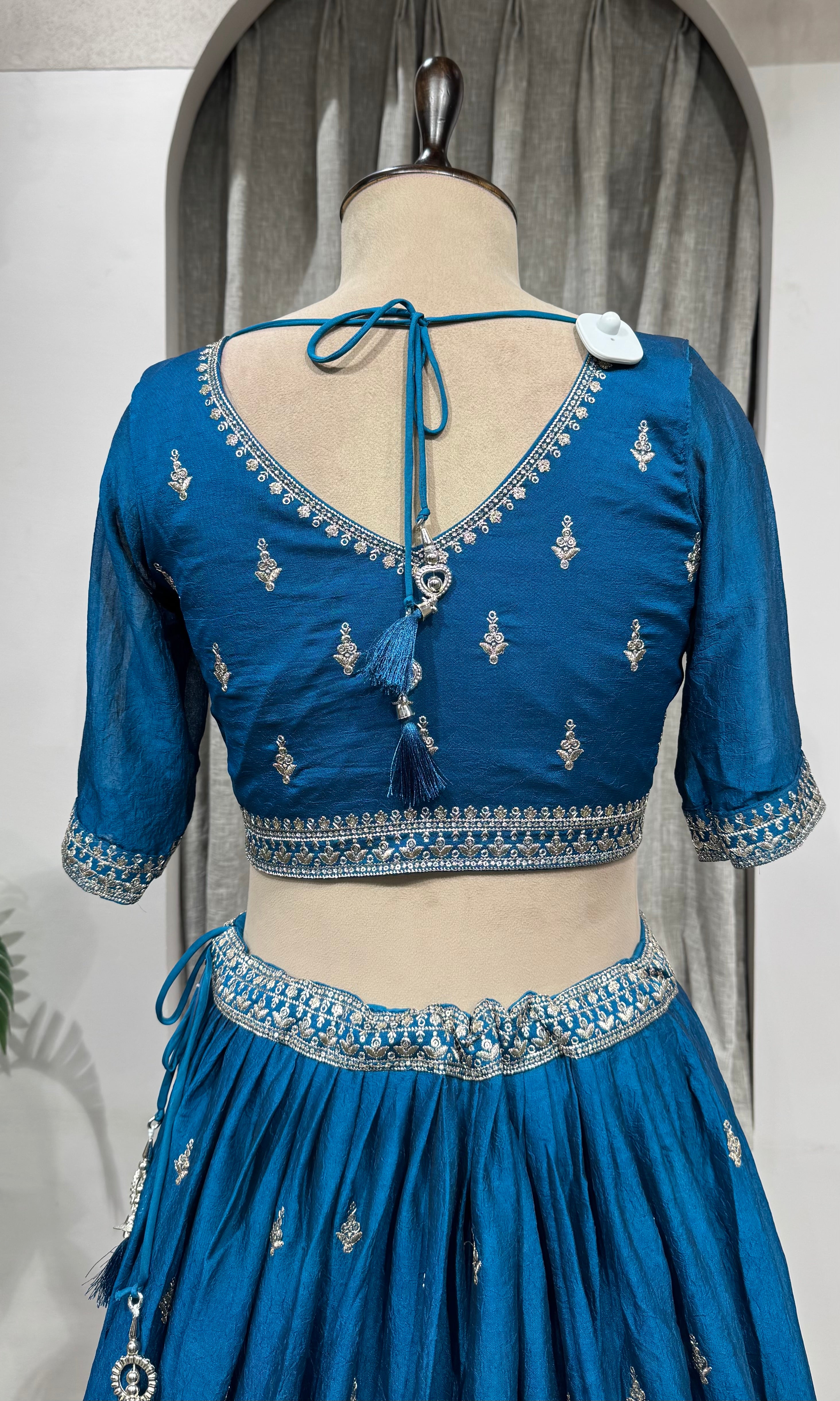 RAMA Faux Silk Embroidered Sequins Lehenga Choli