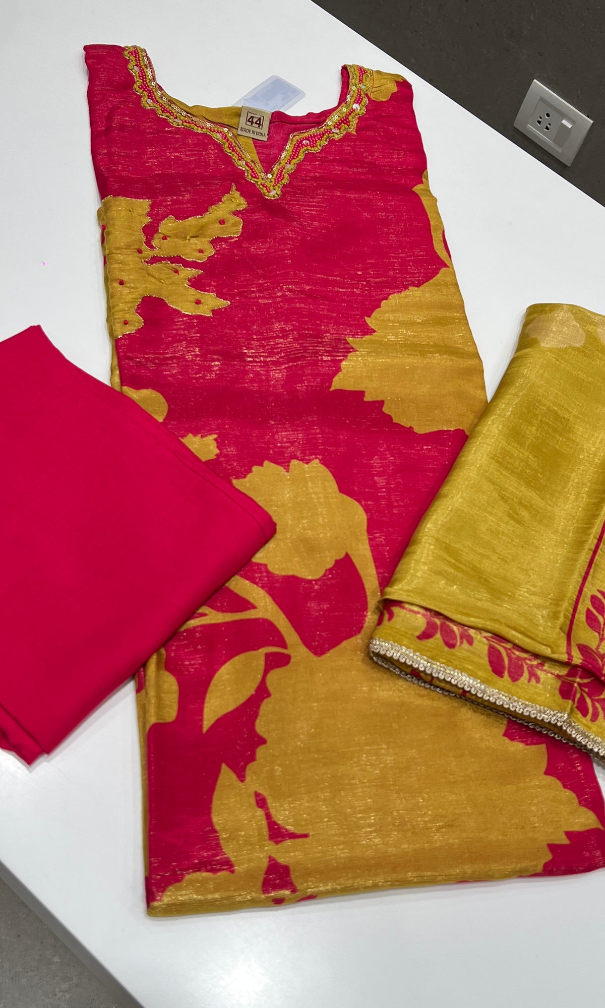 Pink kurta set