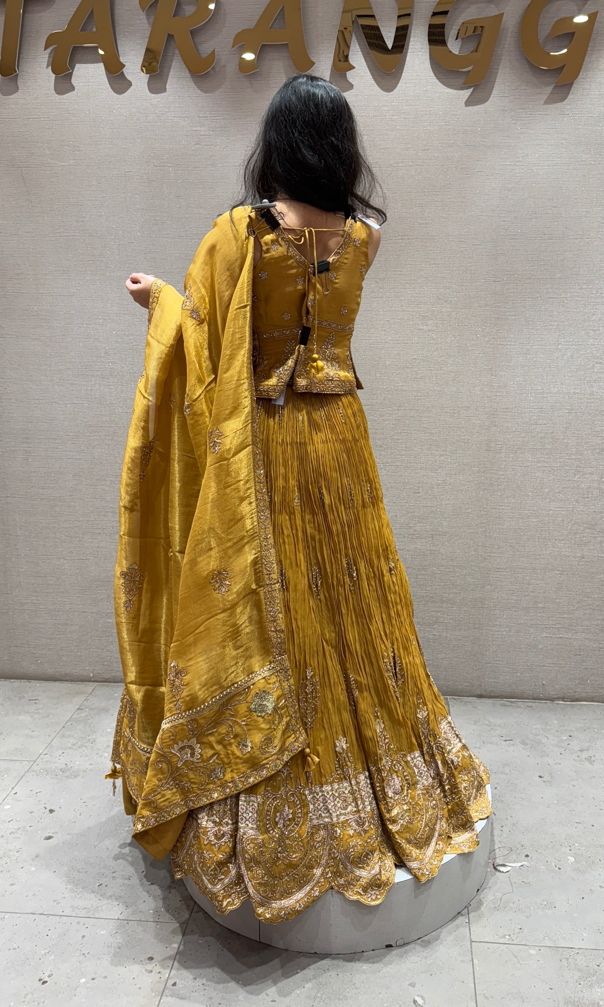 Mustard yellow Lehenga