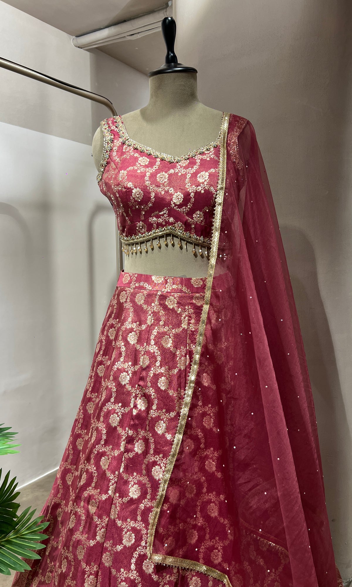 PINK EMBROIDERED LEHENGA