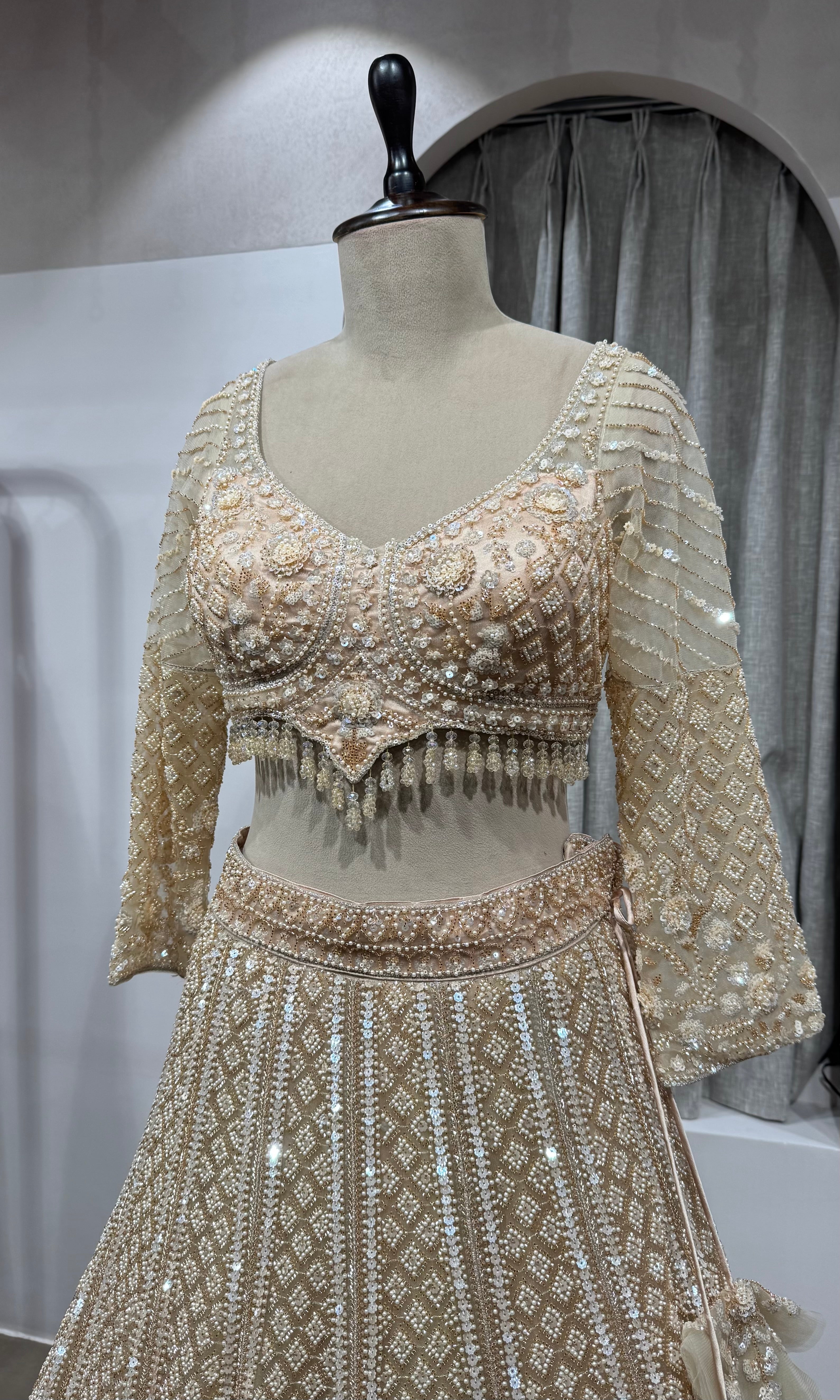 Golden Ivory Heritage Bridal Lehenga