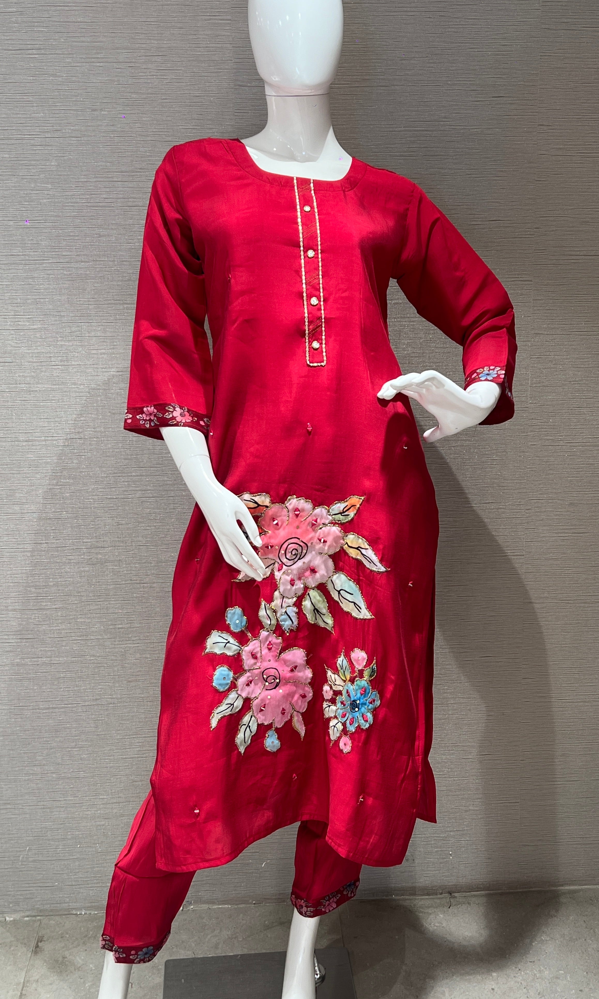 Pink kurta set