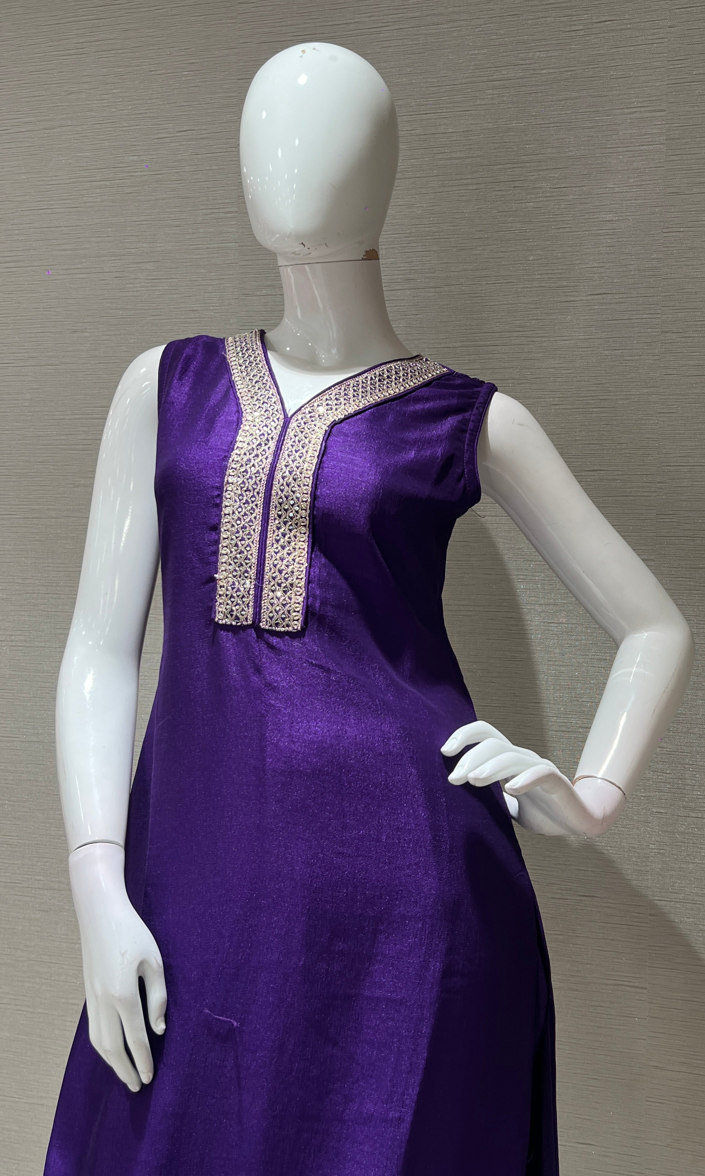 Purple kurta set