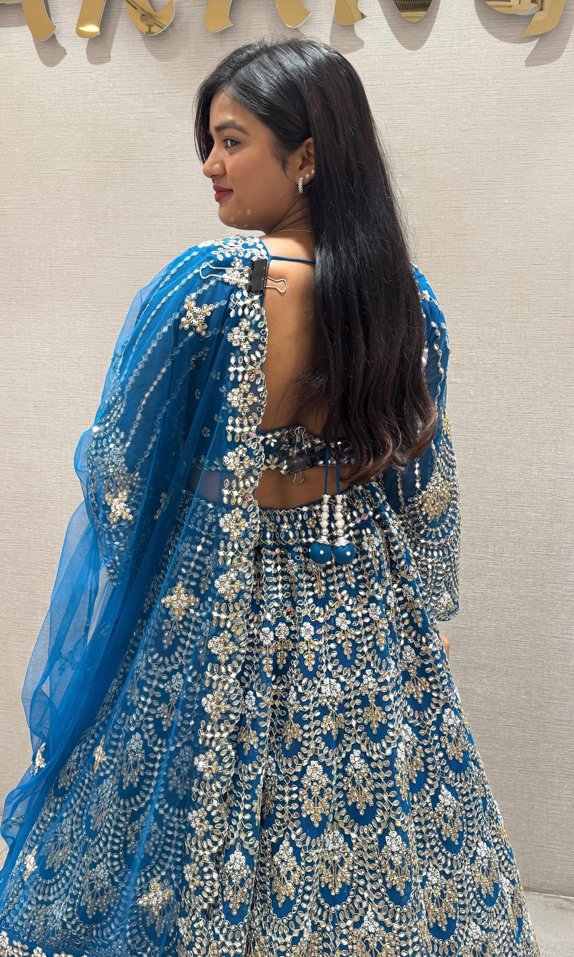 Blue lehenga