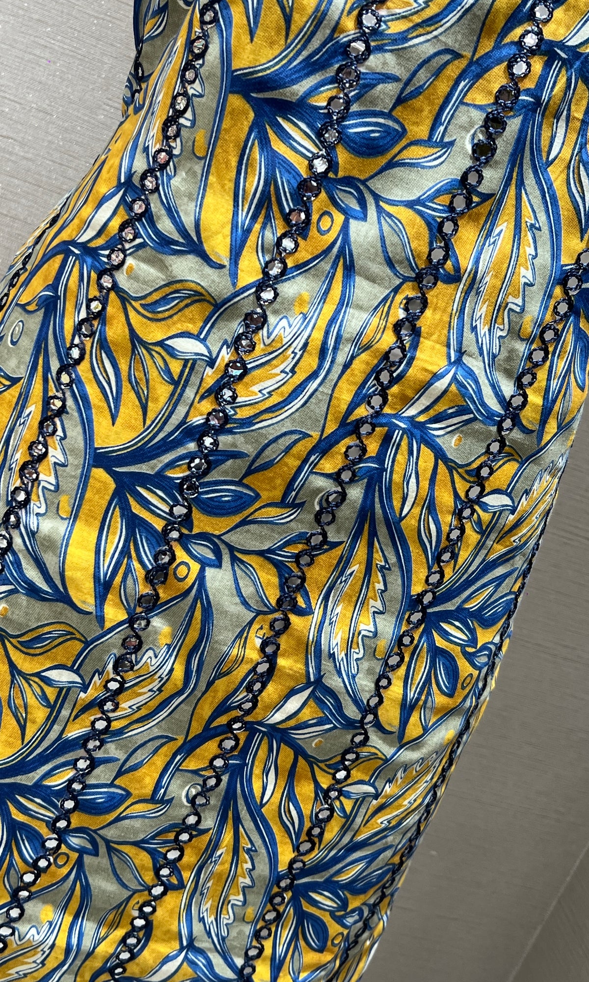 Yellow dress material