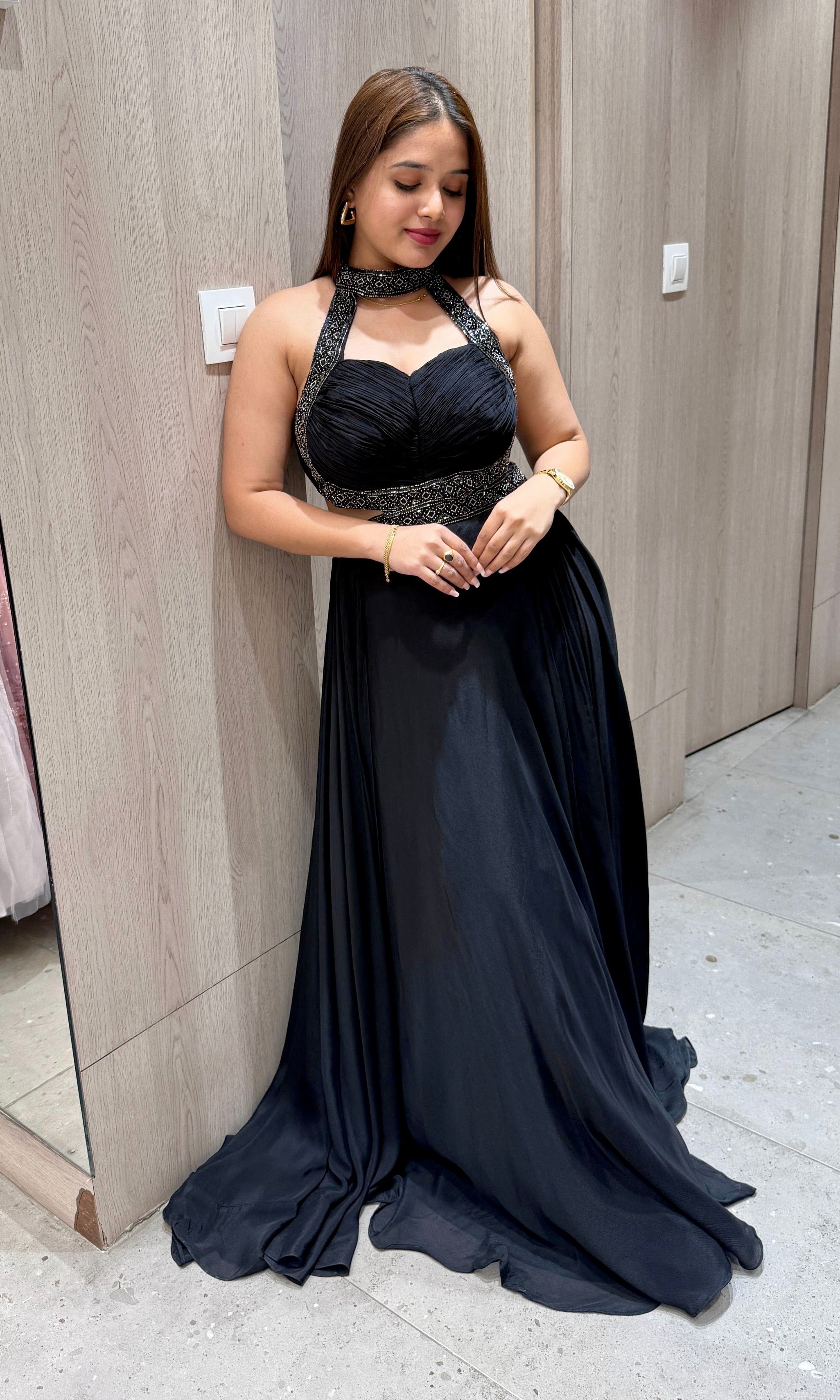 Black long dress