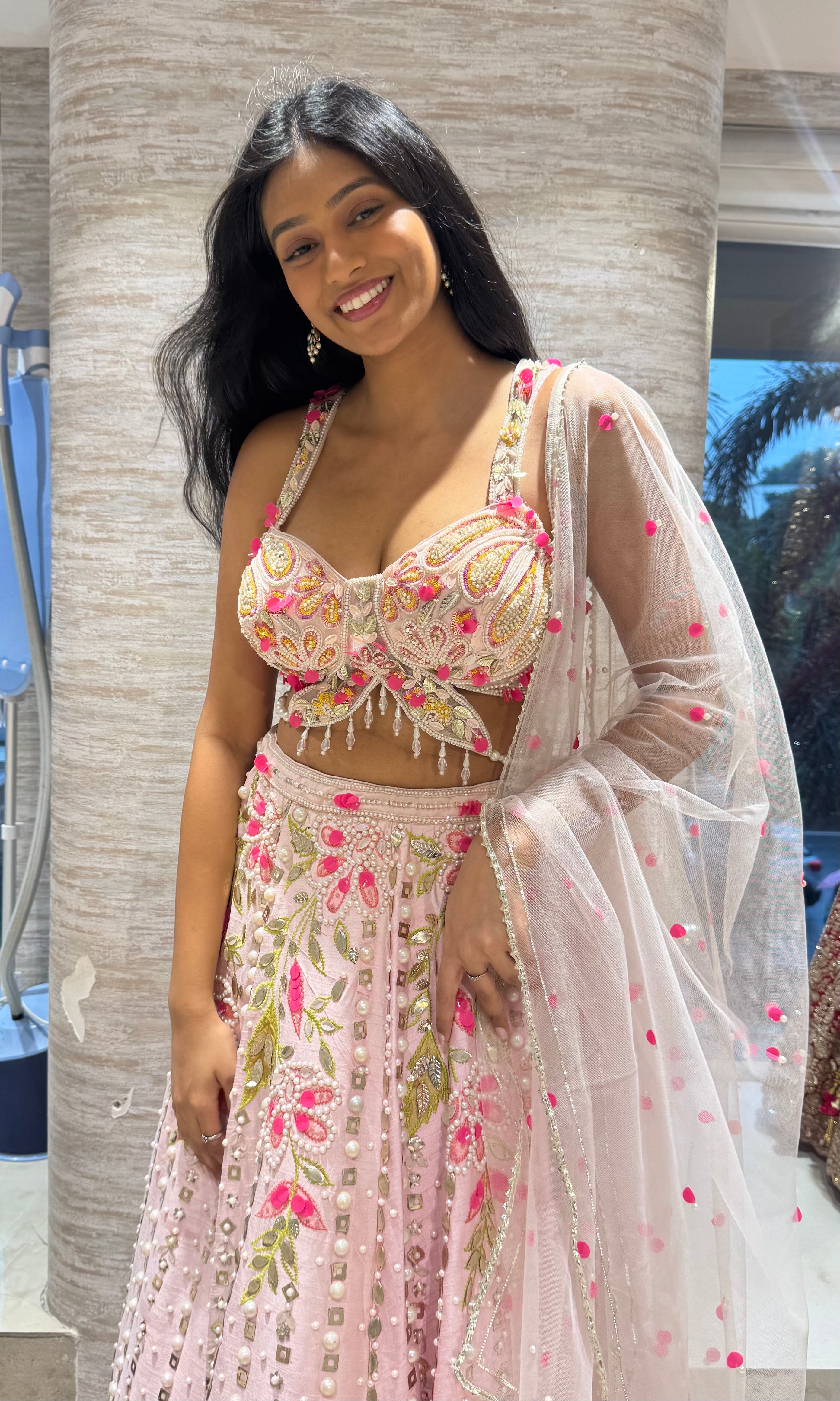 Light Pink Ethnic Lehenga choli
