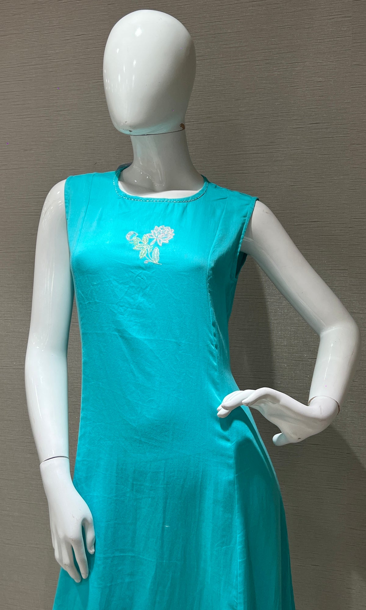 coral blue Kurti top