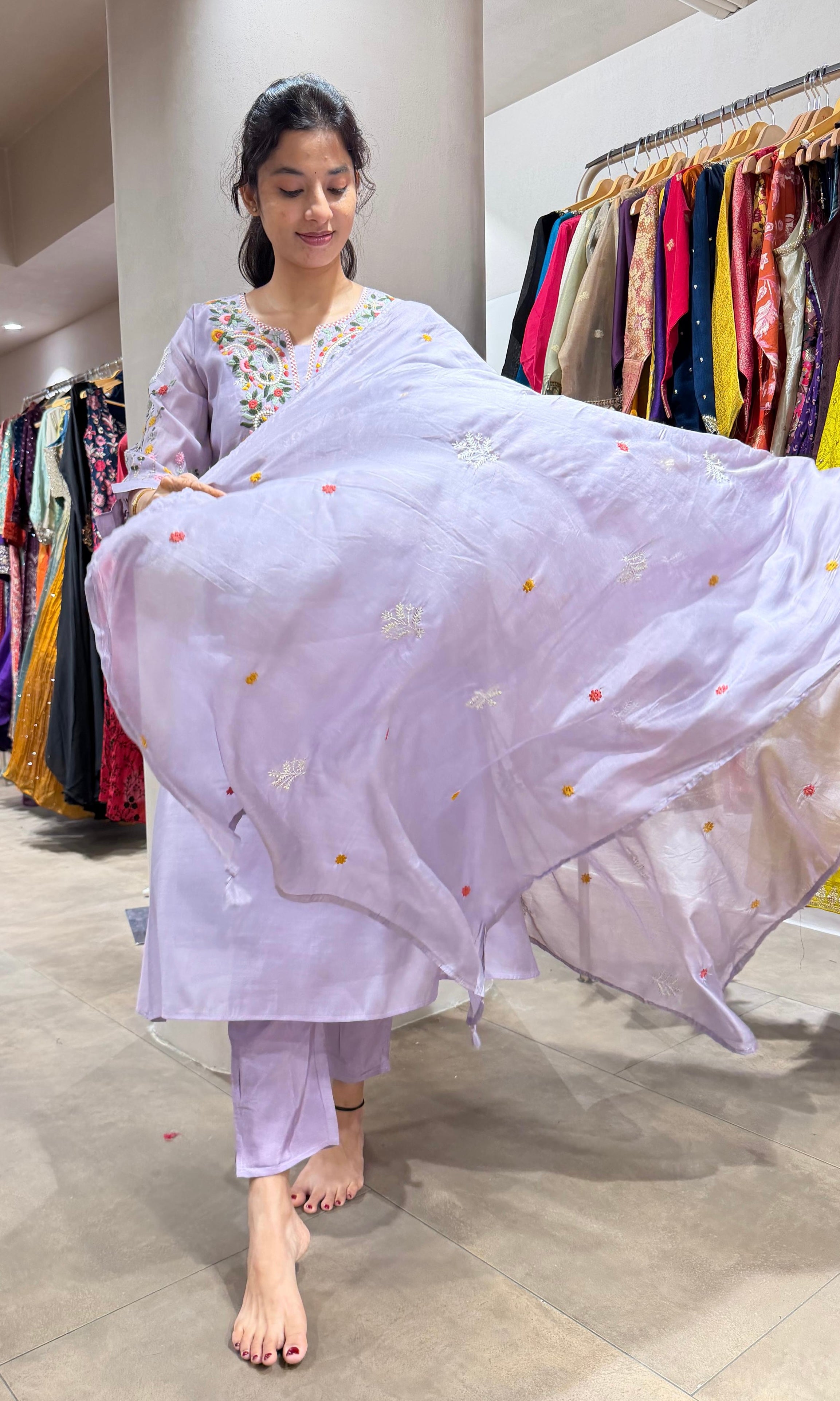 Light purple ELEGANT kurta set