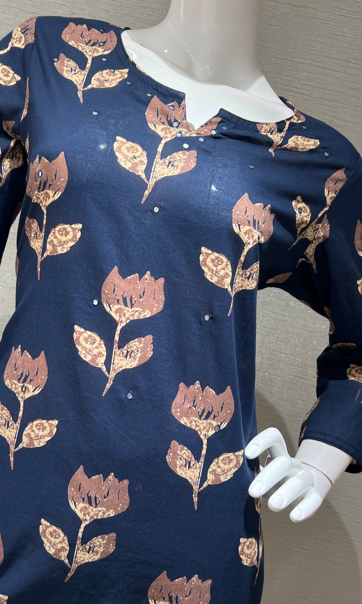 Blue FLORAL kurta set