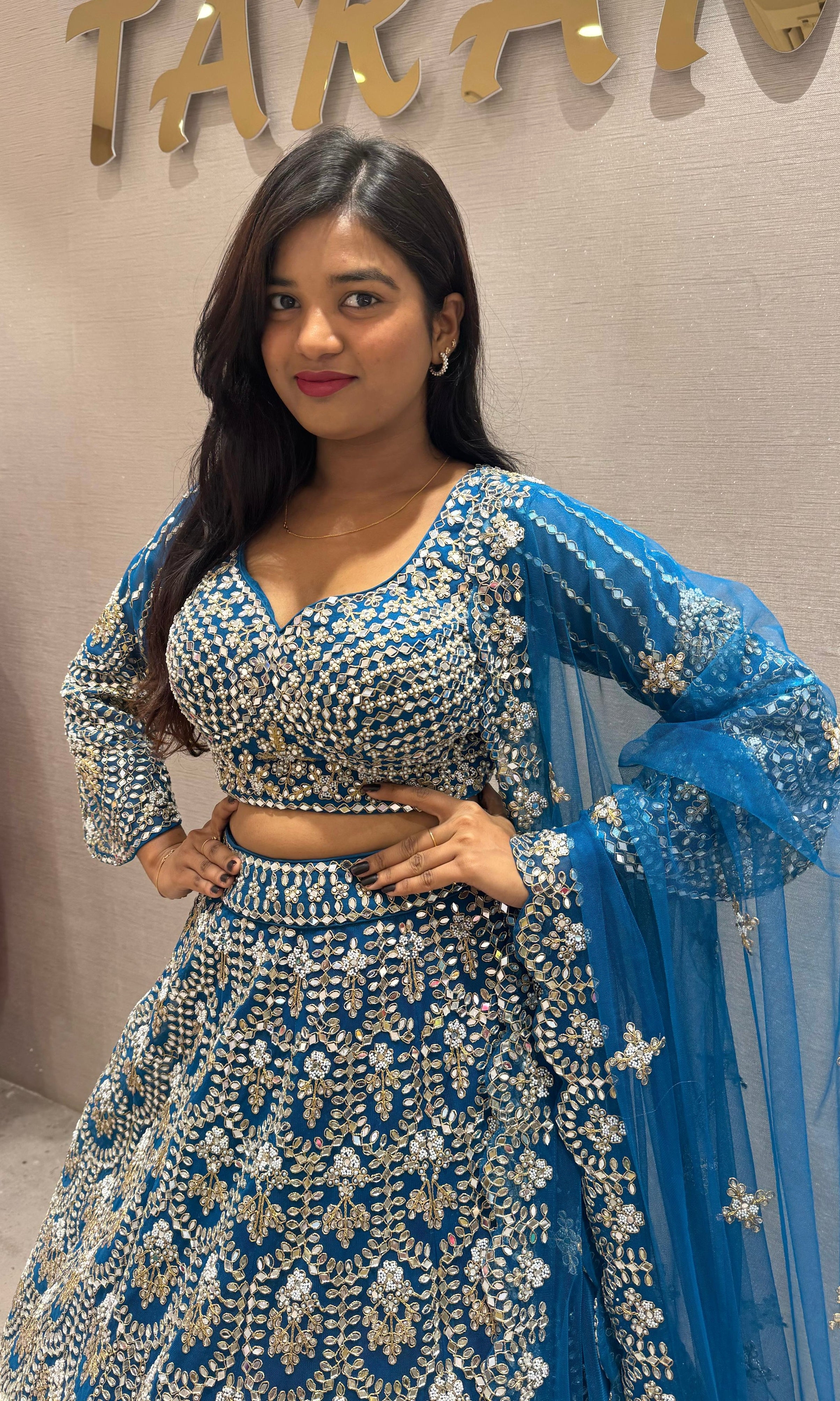Blue lehenga