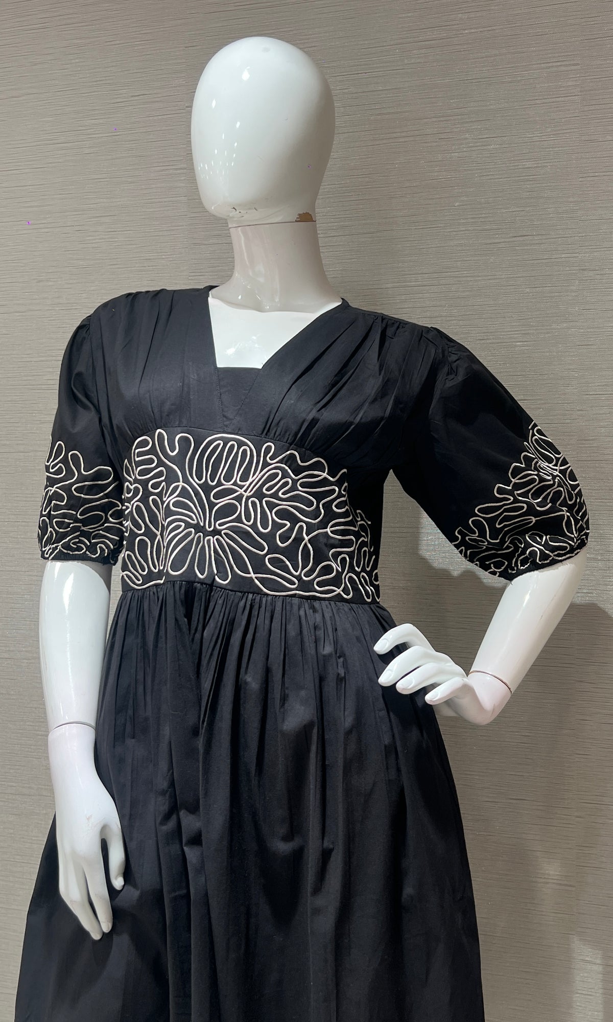 Black FLORAL SUMMER DRESS