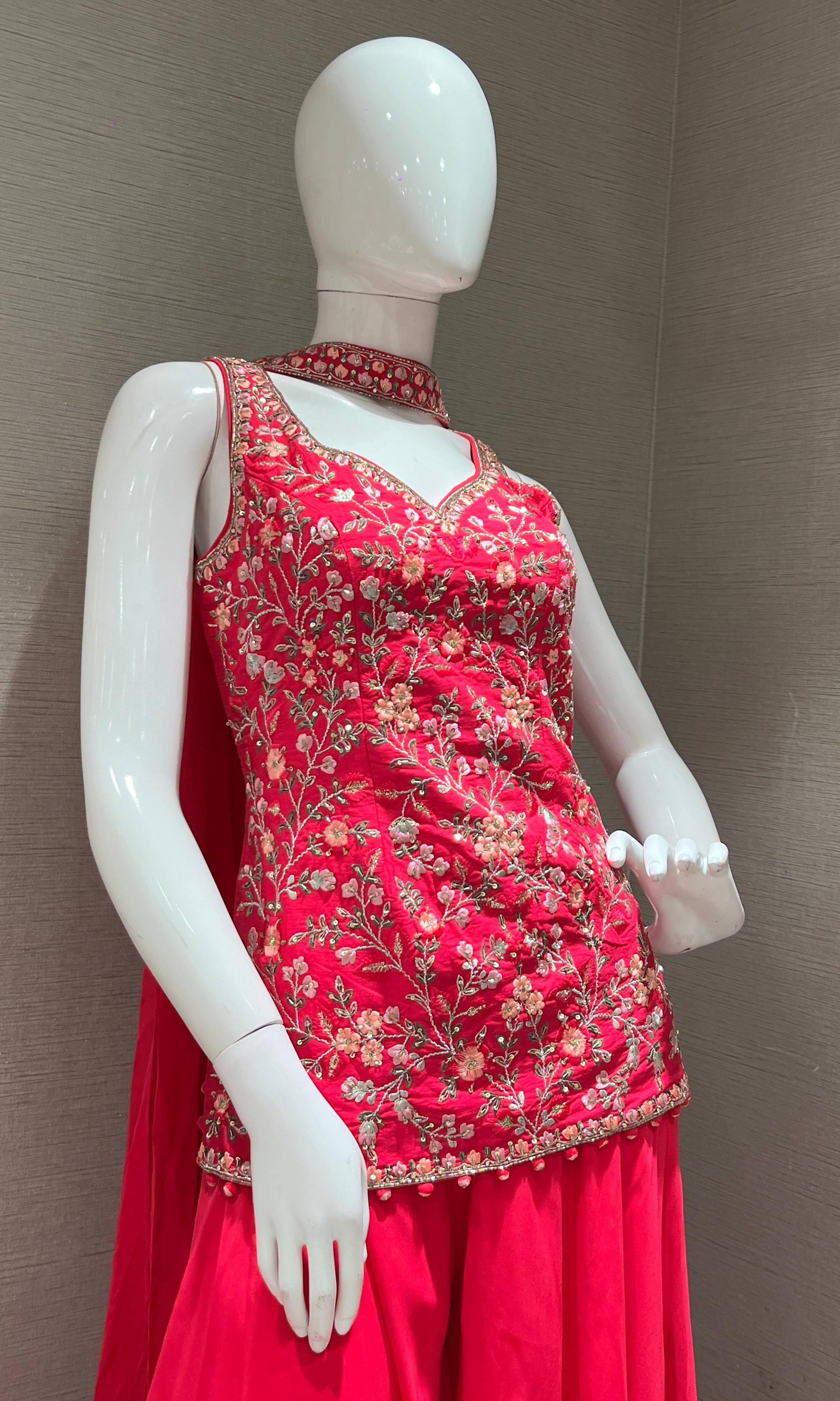 Pink FLORAL palazzo SET