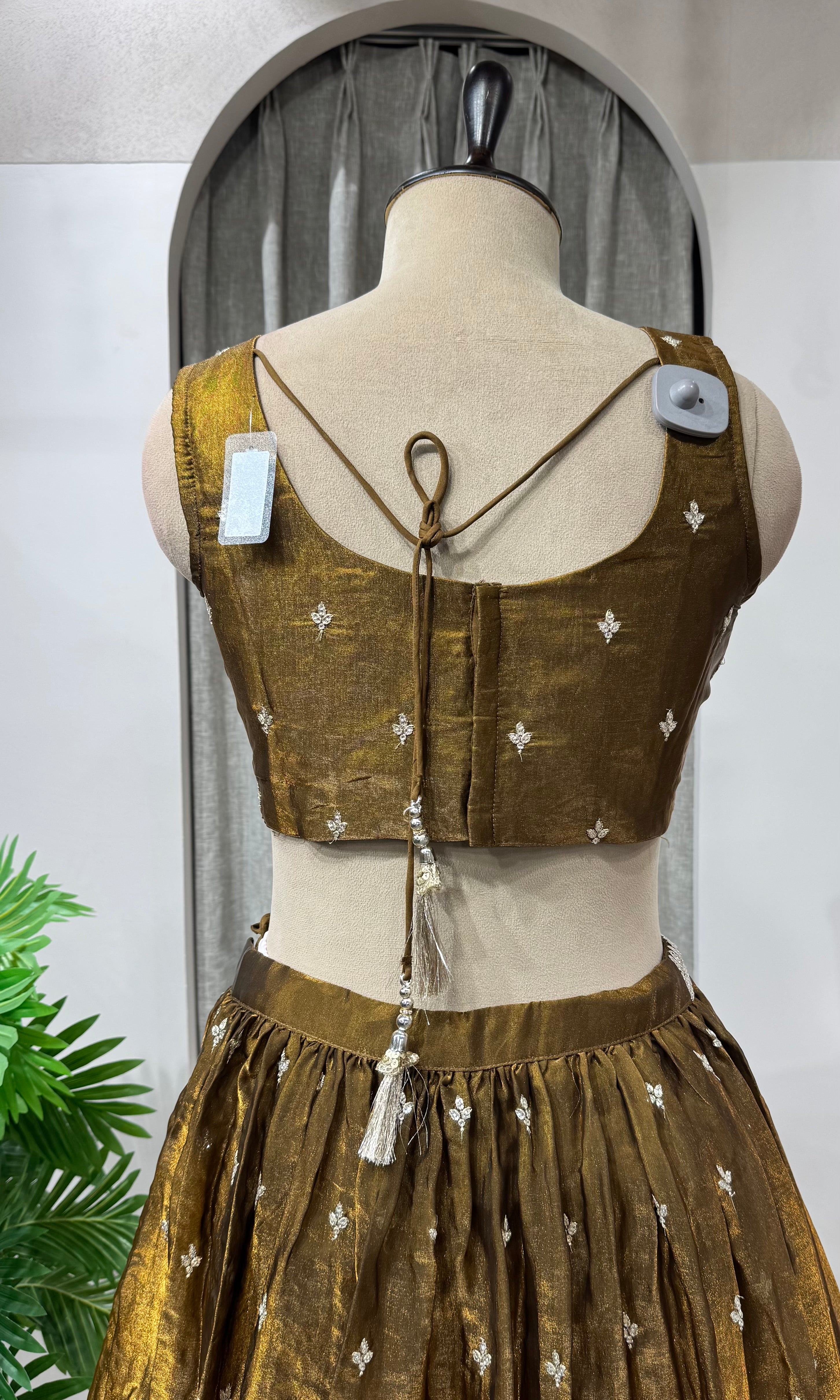 Honey Cosmo Cutdana Embroidered Lehenga Set