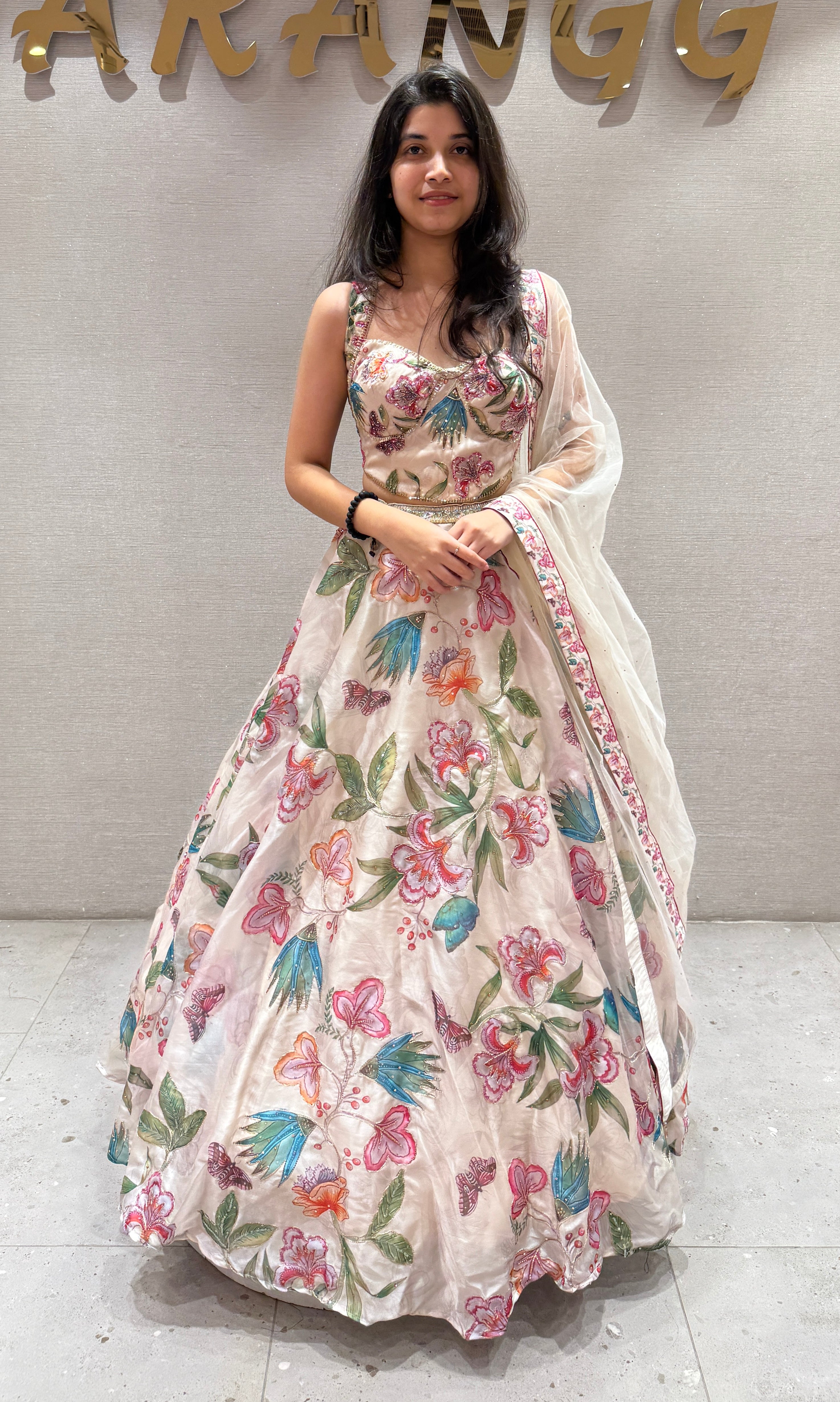 Fawn FloraL Ensemble LEHENGA