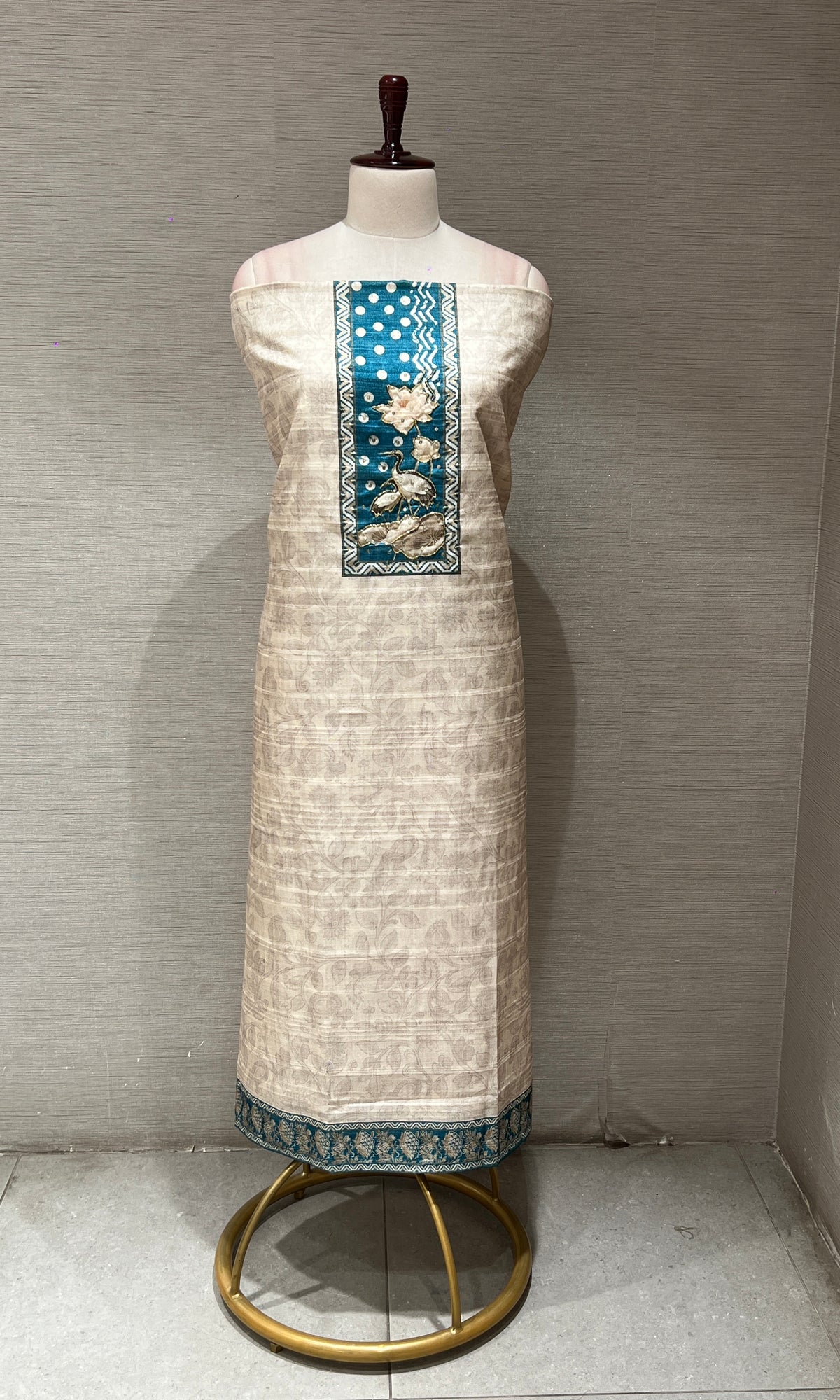Blue dress material