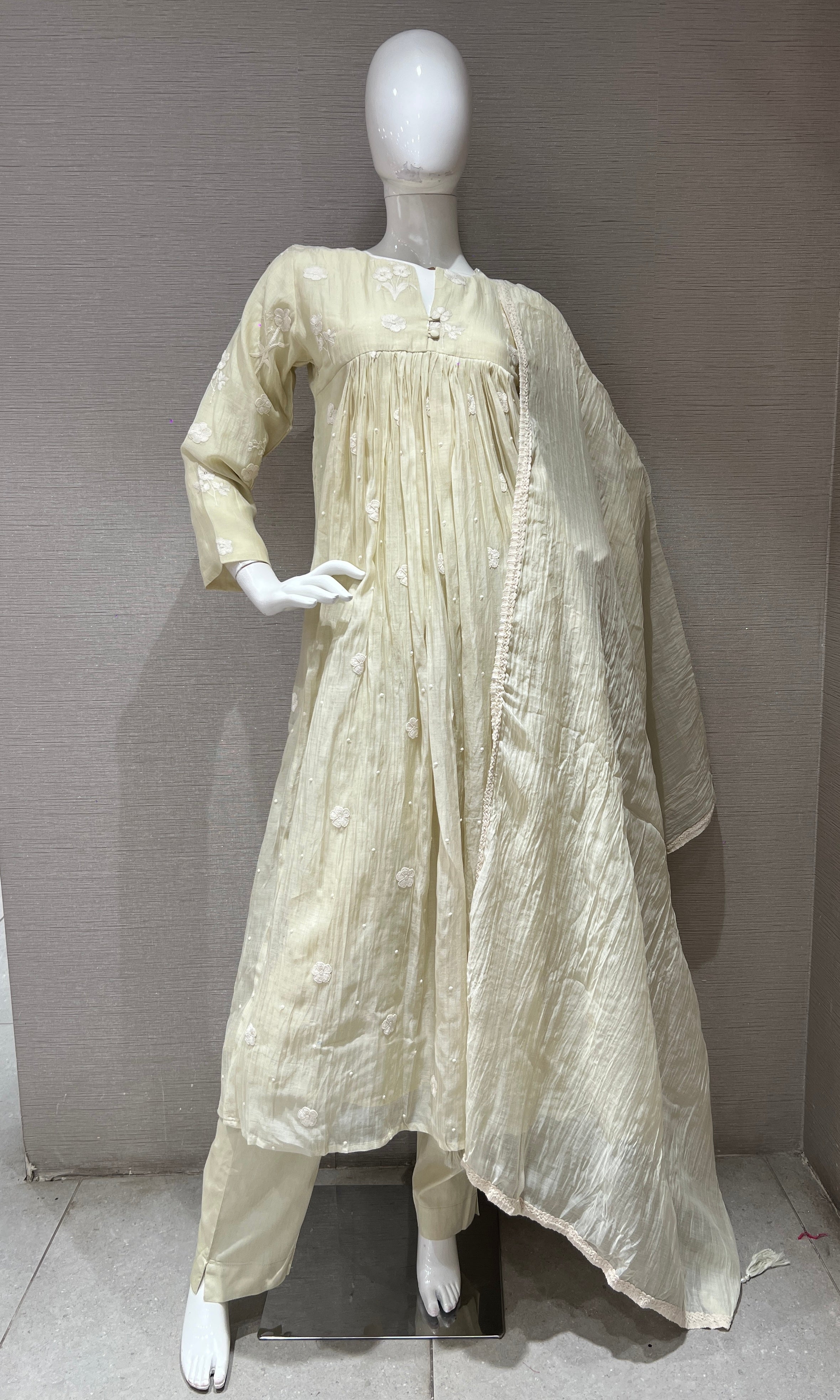 Light Green Classic embroidery A line set