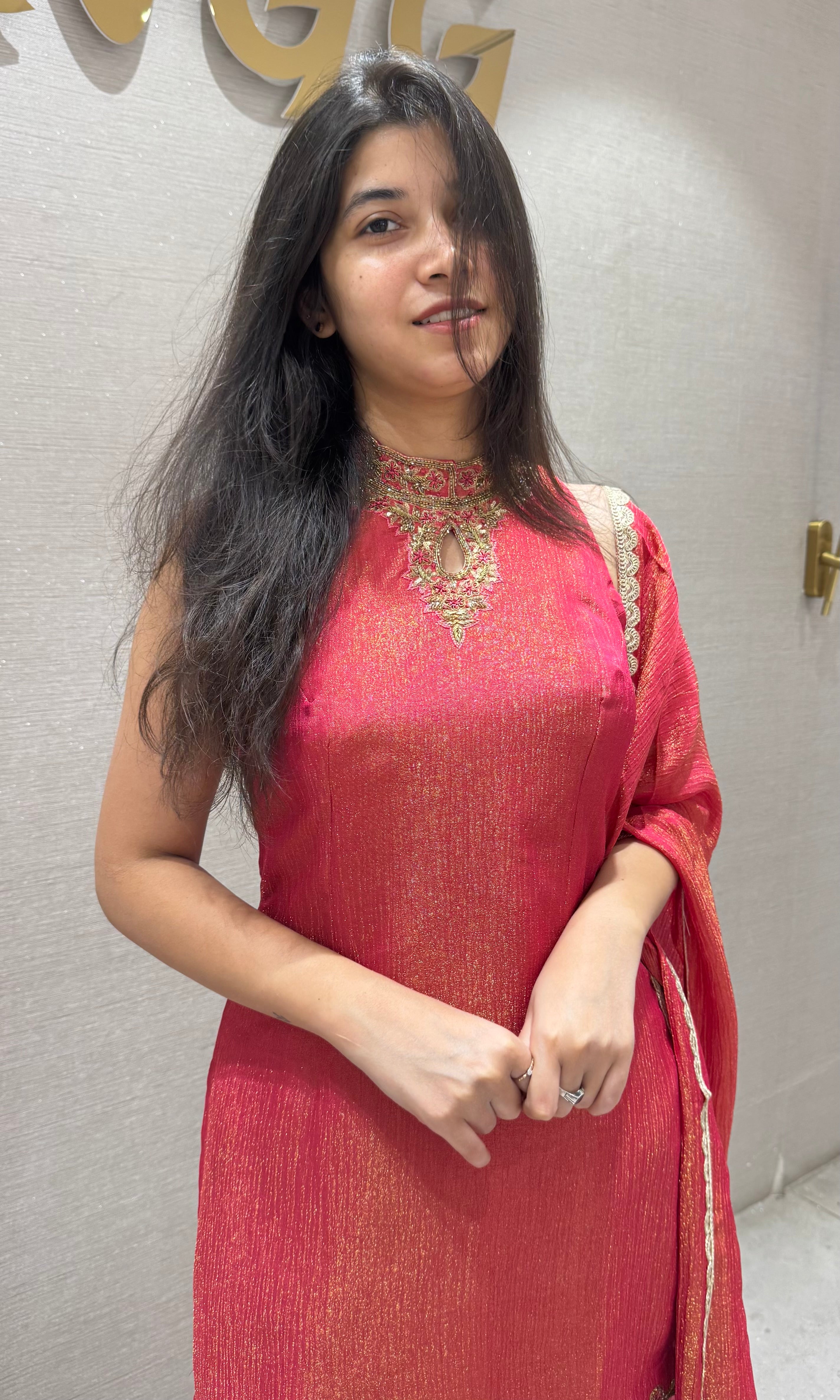 The Royal PINK Sharara Festive Glow