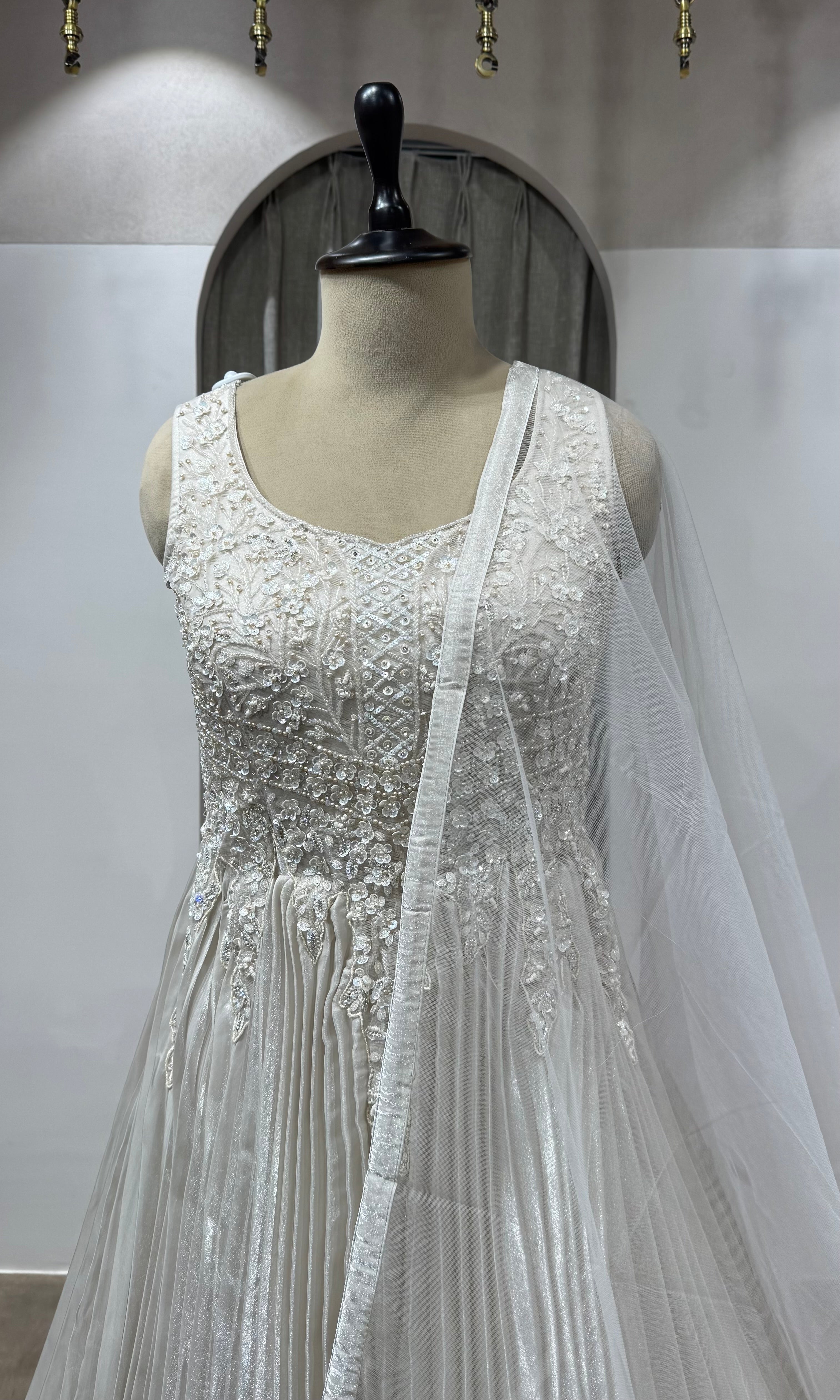 FAWN Sequins Embroidered Gown