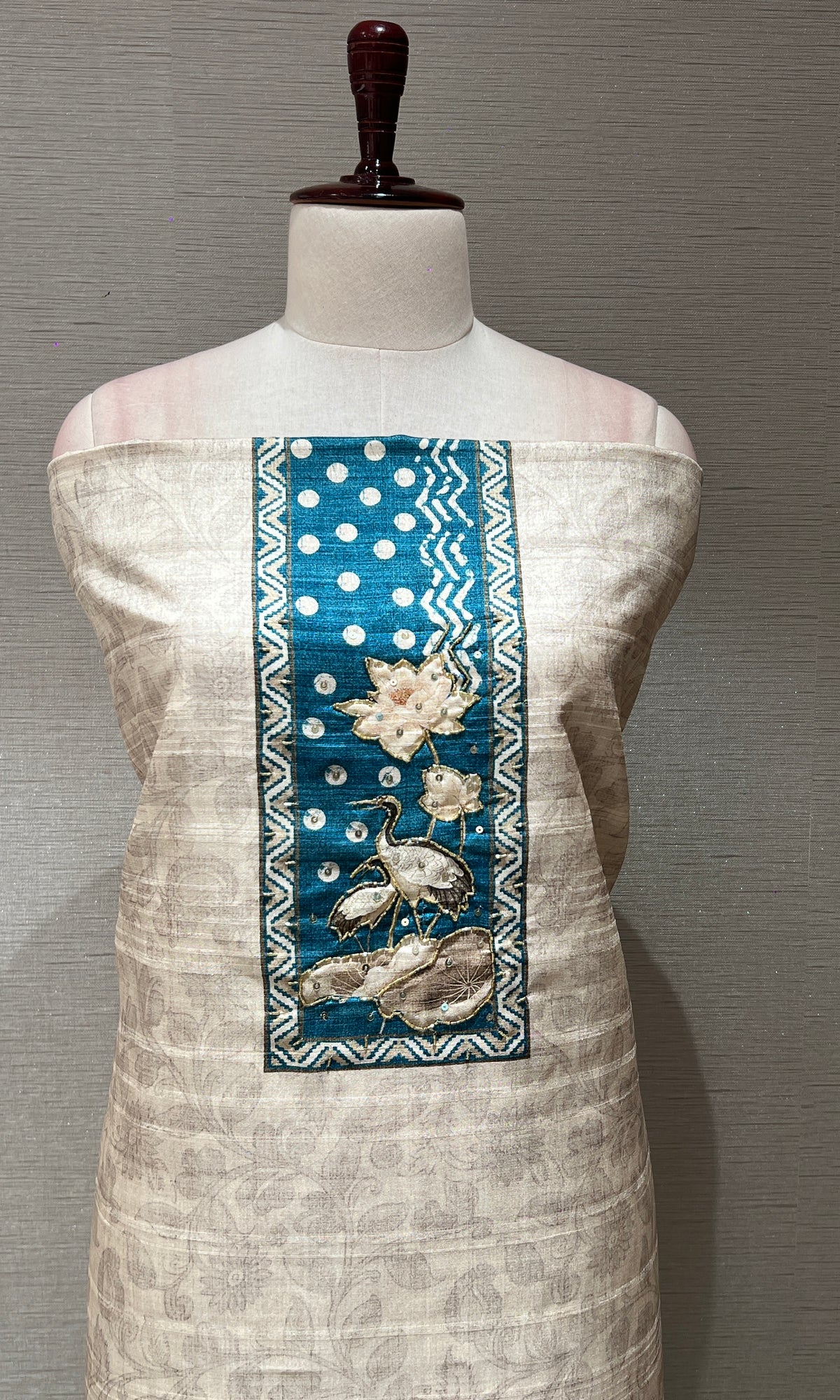 Blue dress material