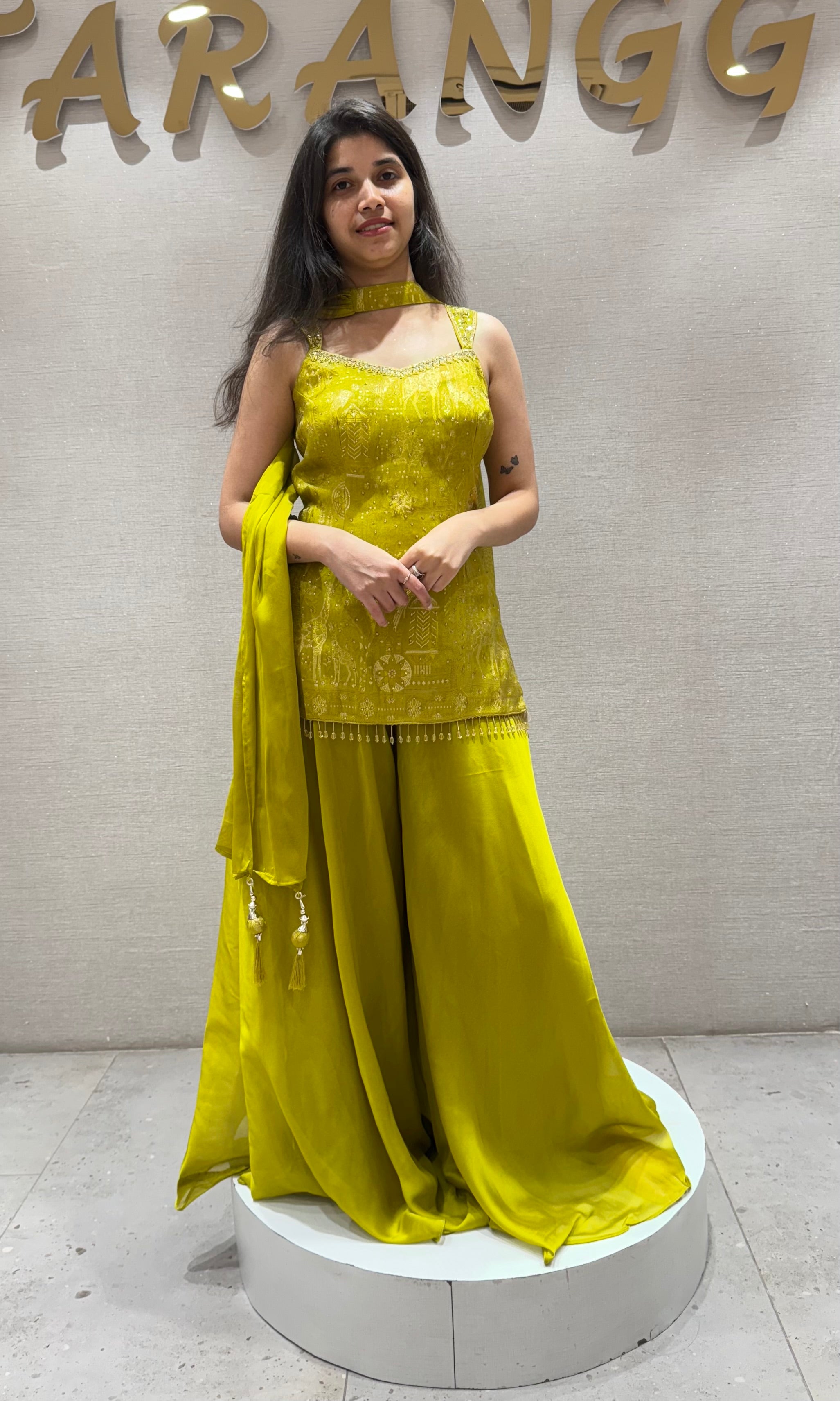 Liril EMBROIDERED SHARARA SET