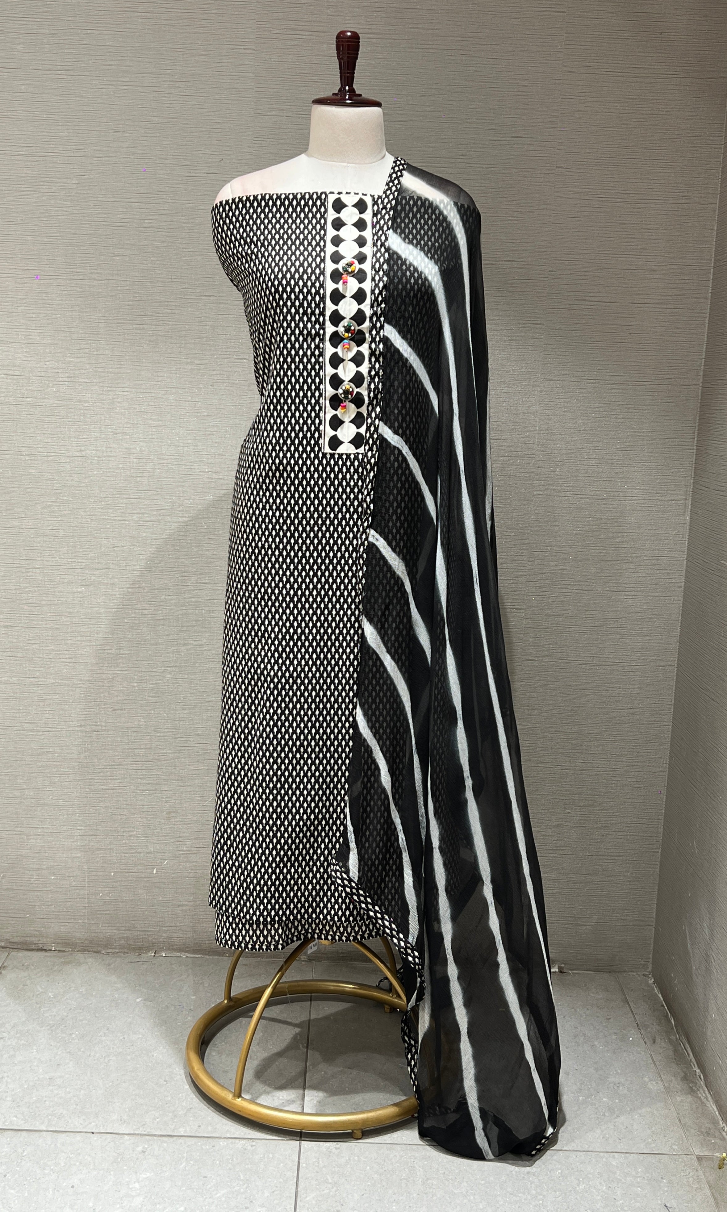 Black dress material