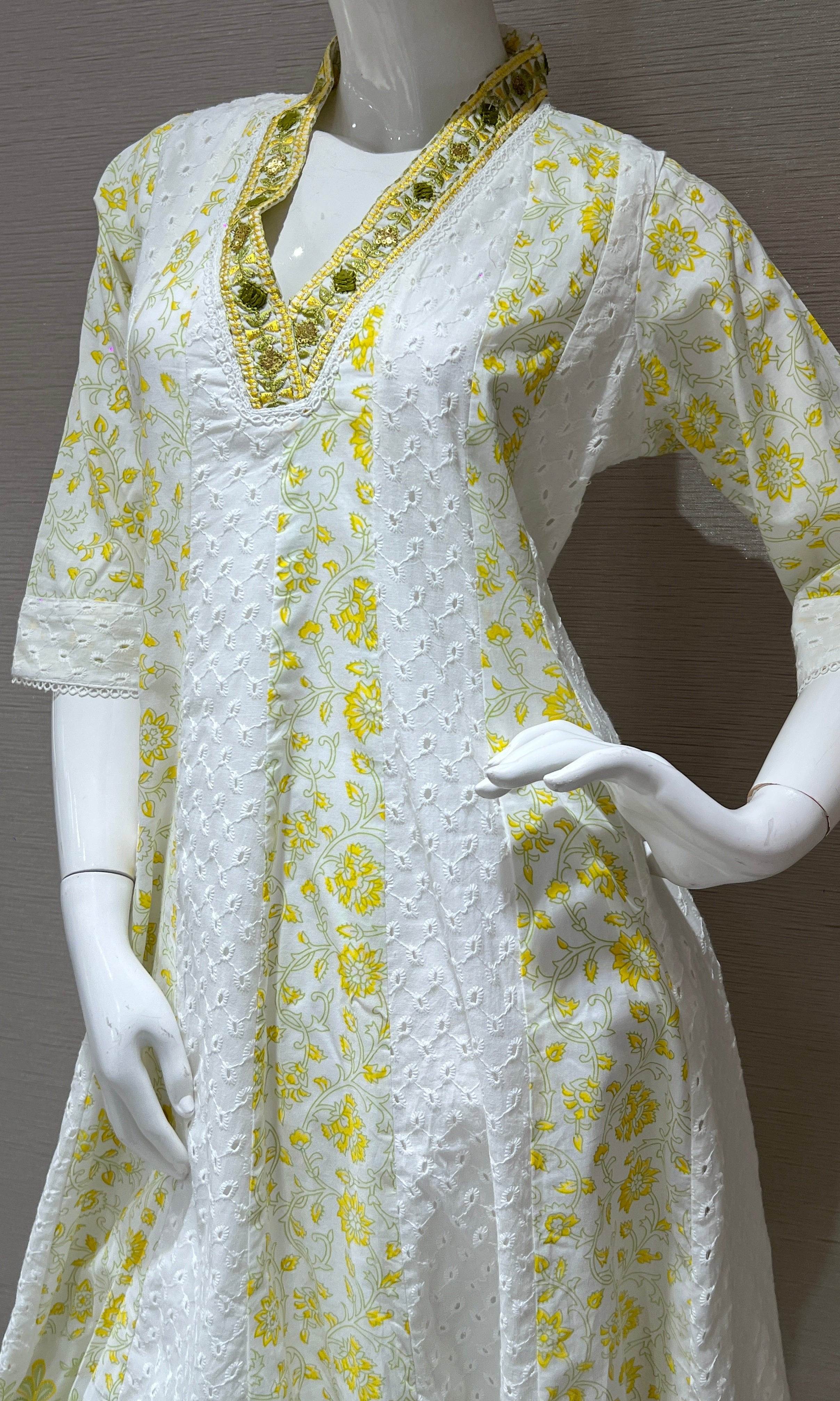 Yellow Anarkali