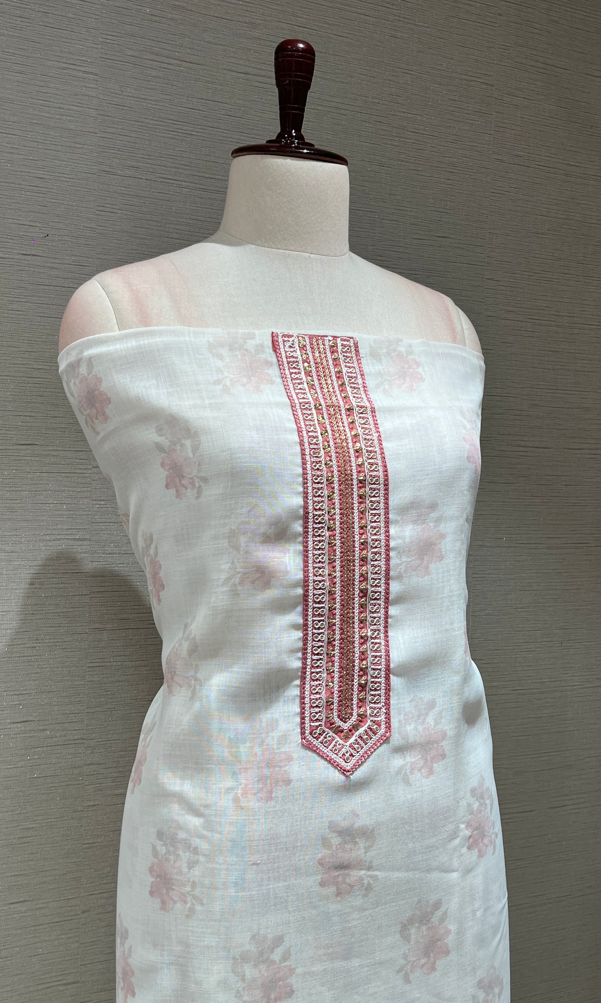 LIGHT PINK DRESS MATERIAL