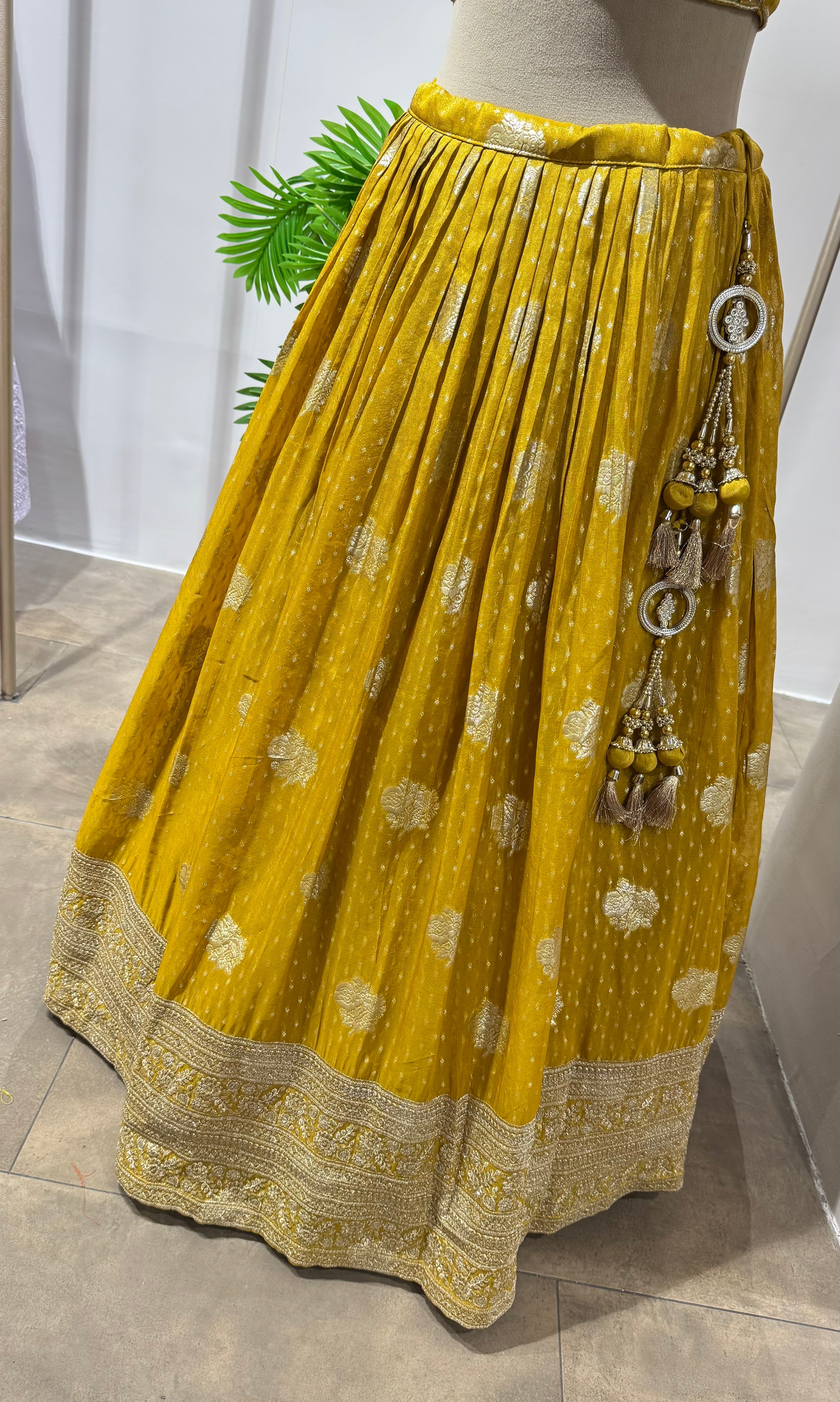 Yellow and Gold Lehenga SET