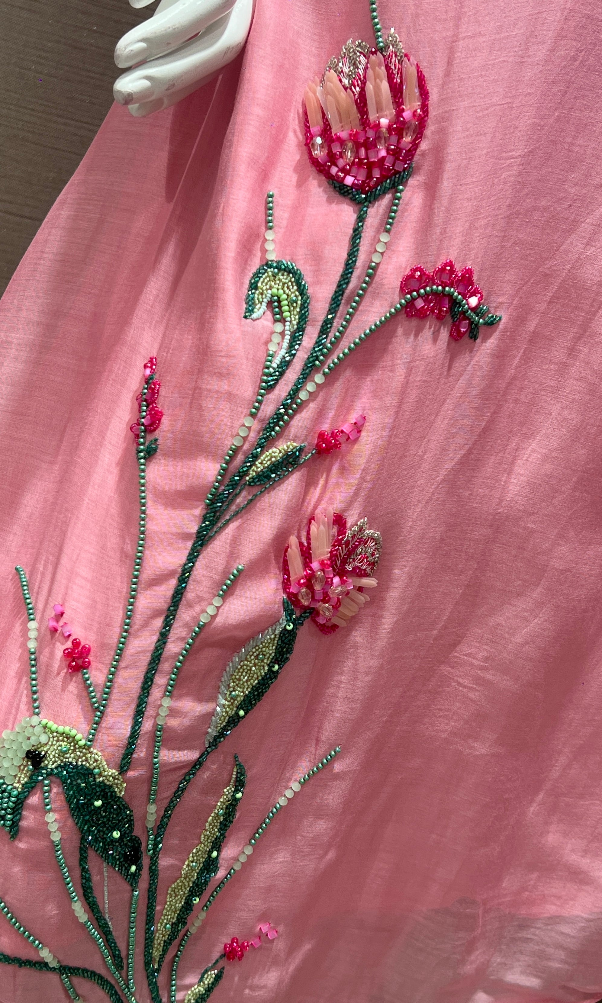 Rose Pink Embroidered kurta set