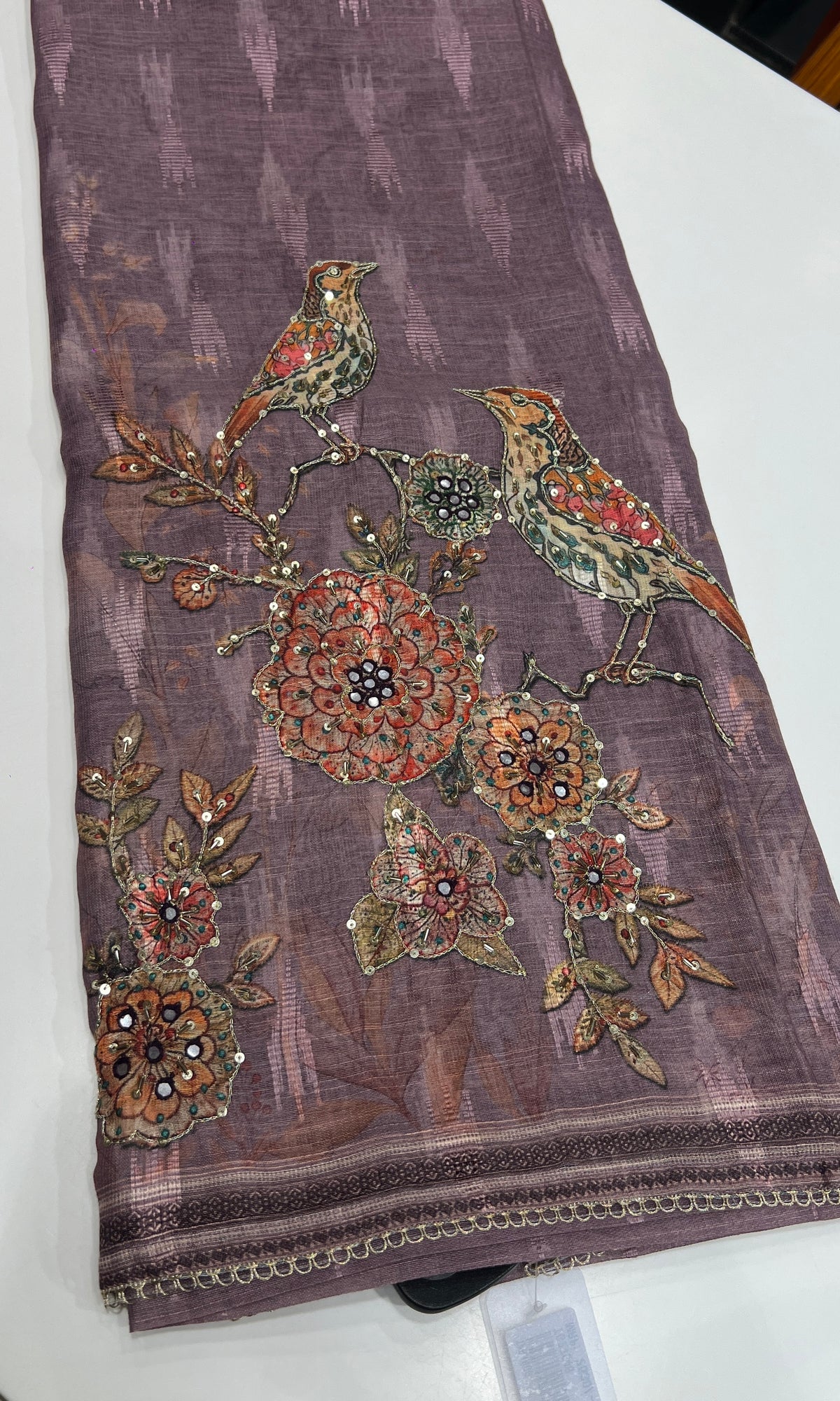 Lilac dress material