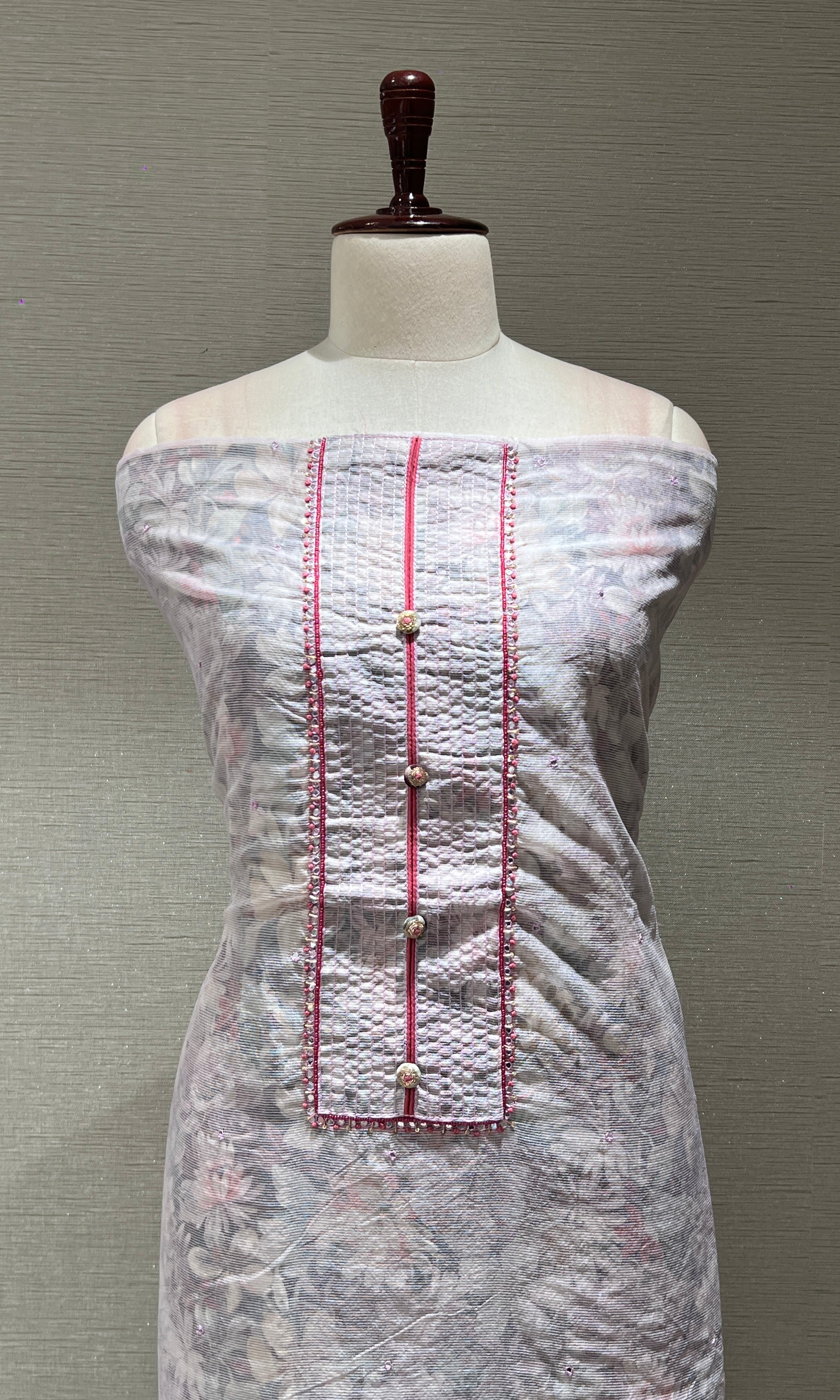 Light purple dress material