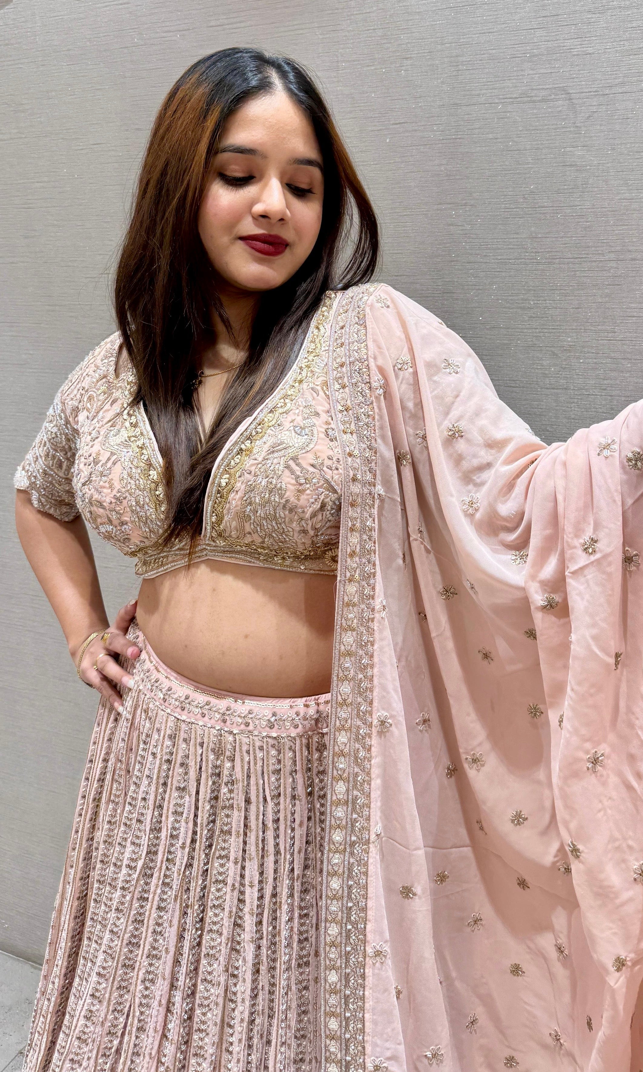 Baby pink Lehenga