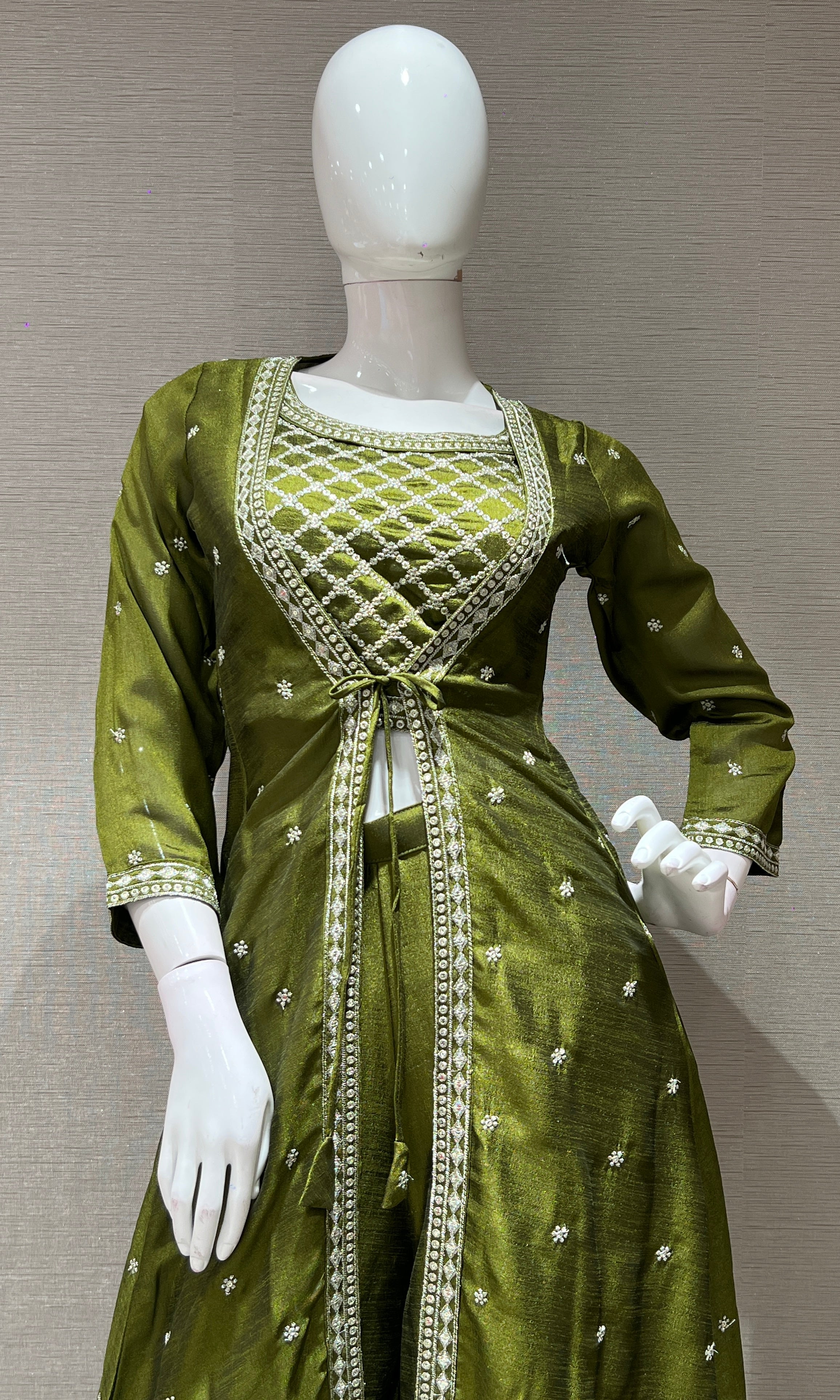 MEHENDI embroidered palazzo SET