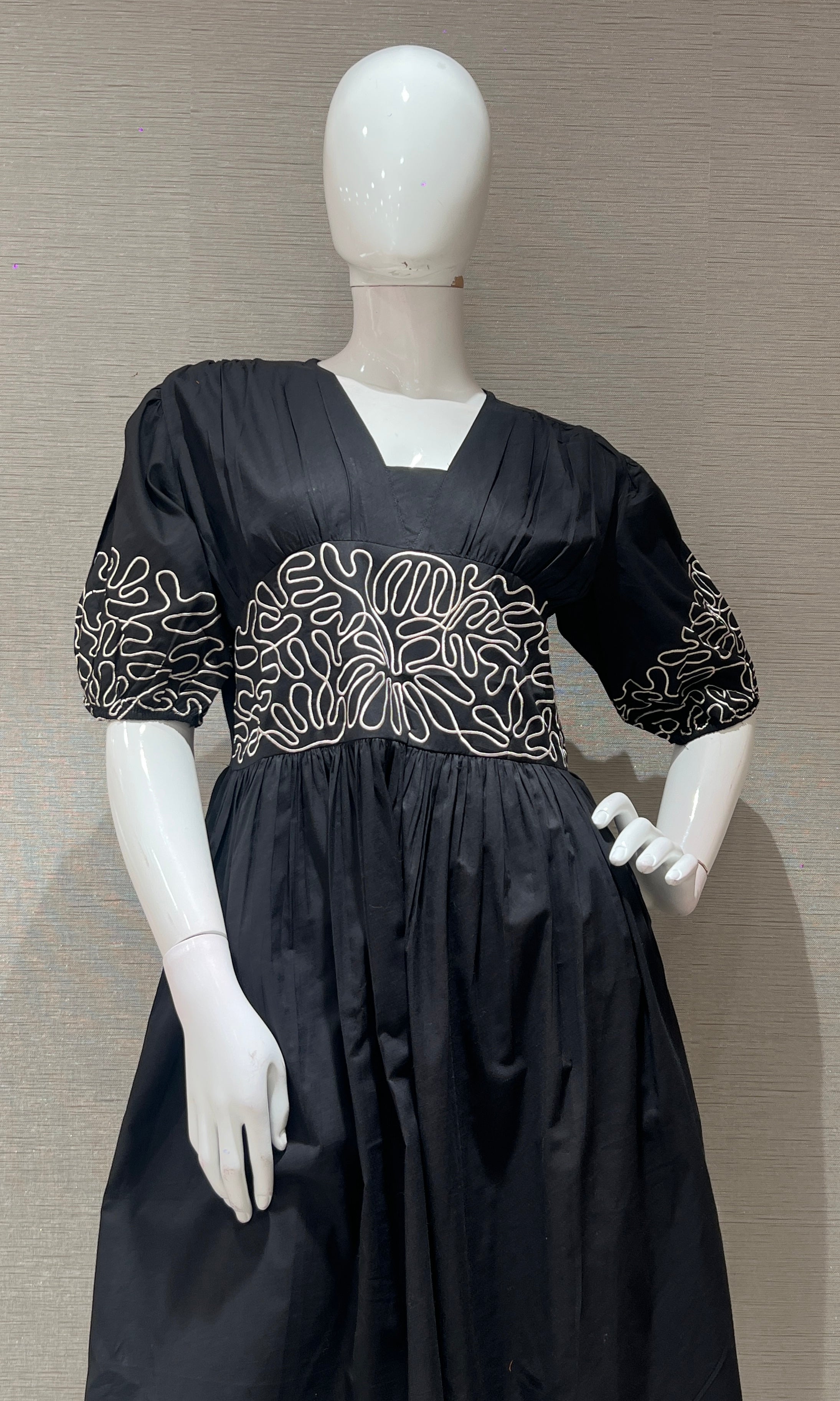 Black FLORAL SUMMER DRESS