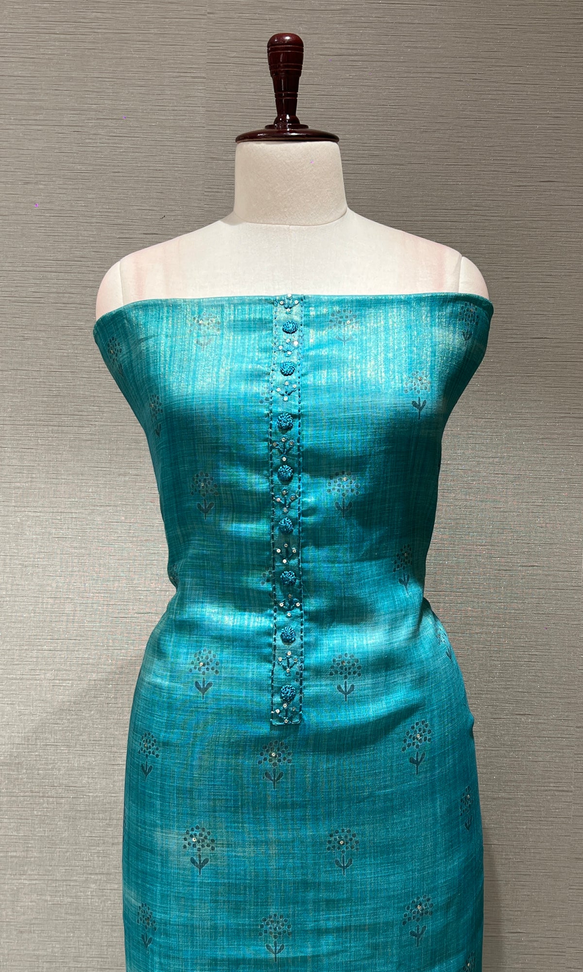 Blue dress material