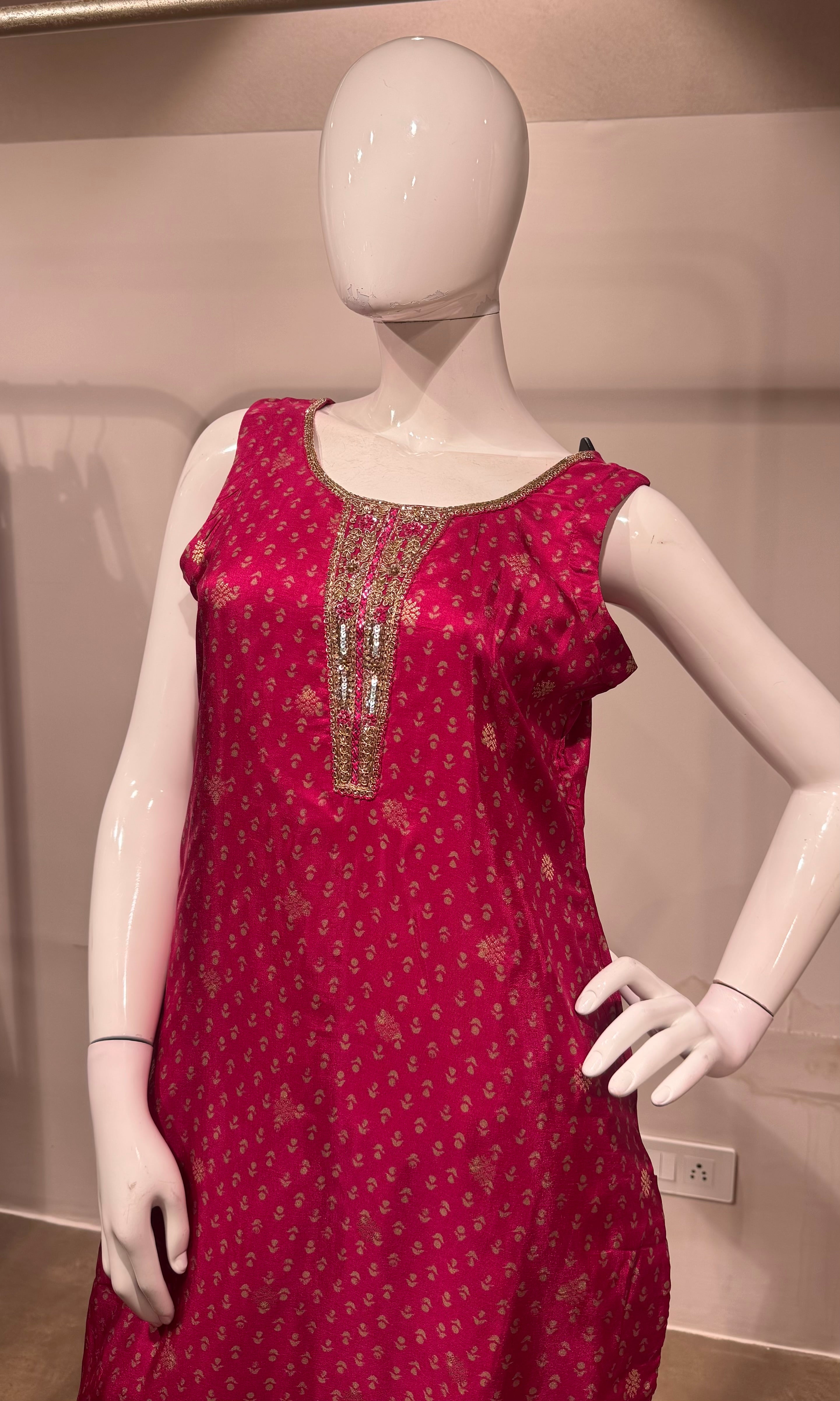 RANI and gold ethnic kurta set