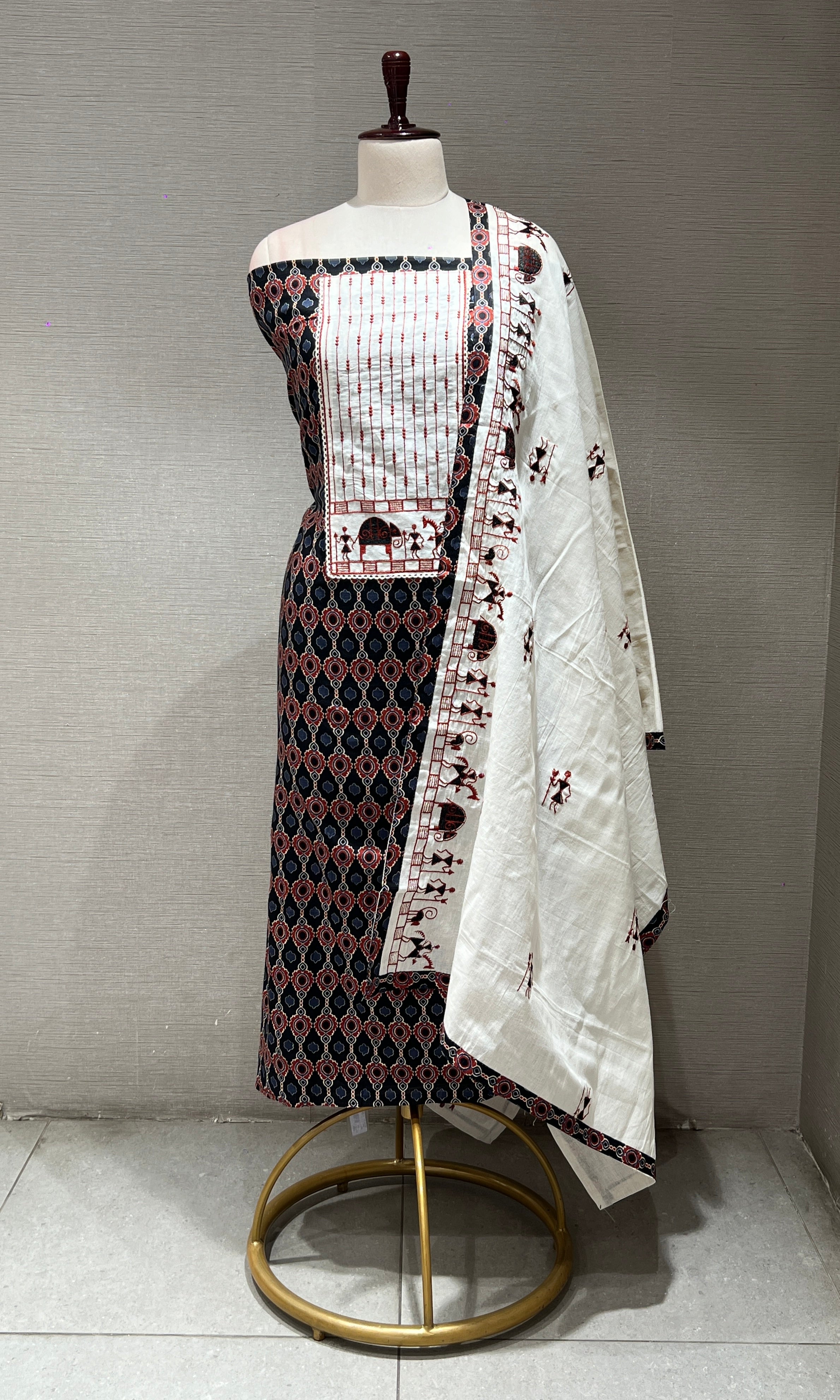 BLACK dress material