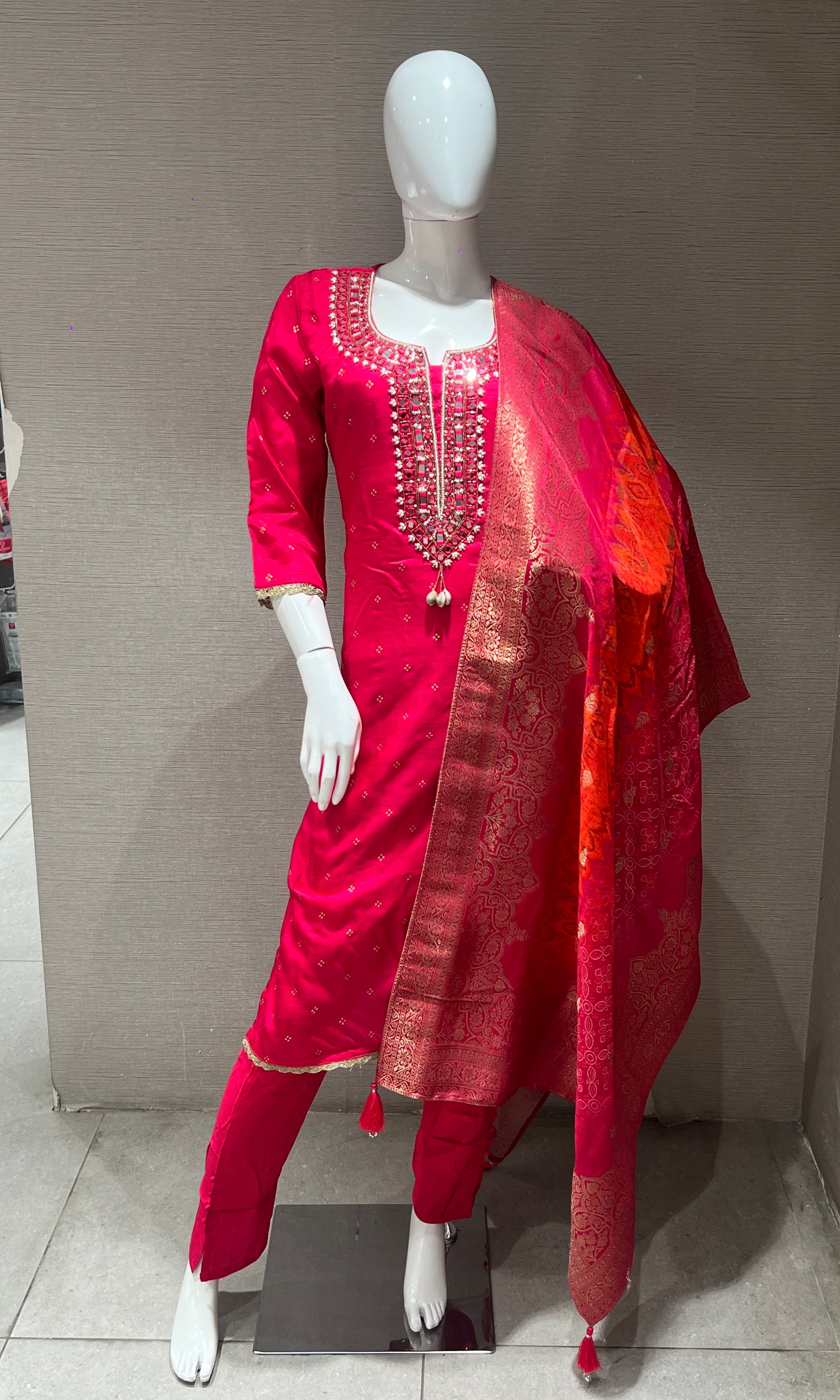 Pink kurta set